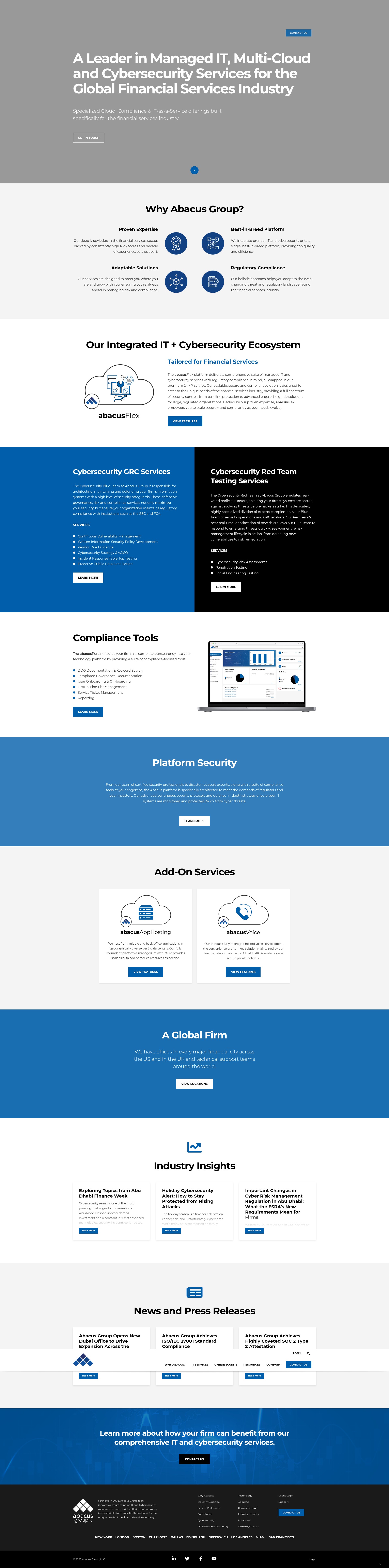 Screenshot of abacusgroupllc.com