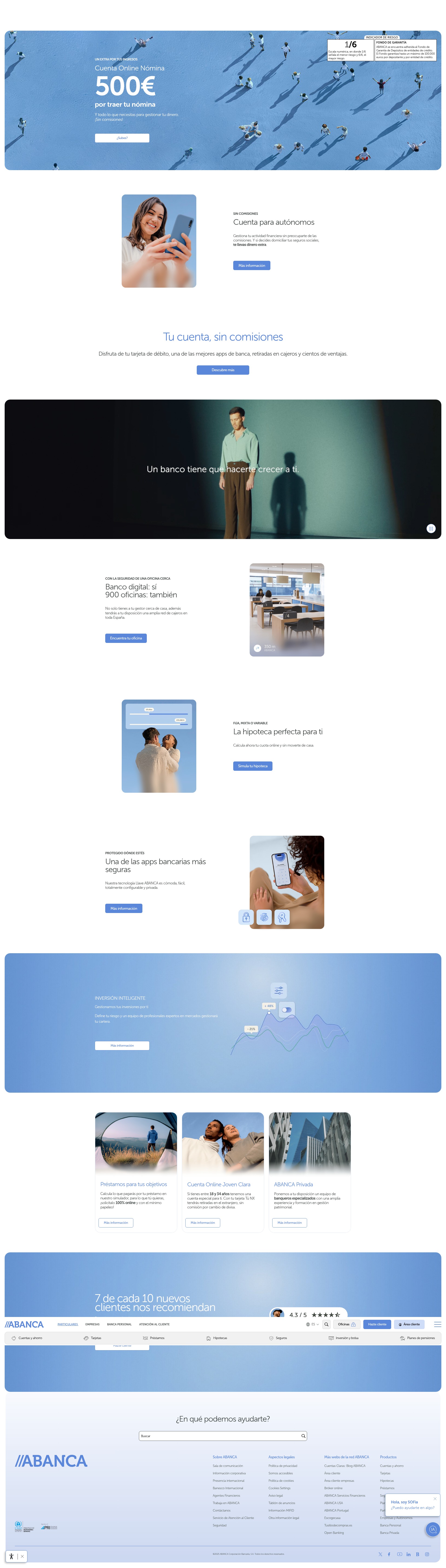 Screenshot of abanca.com