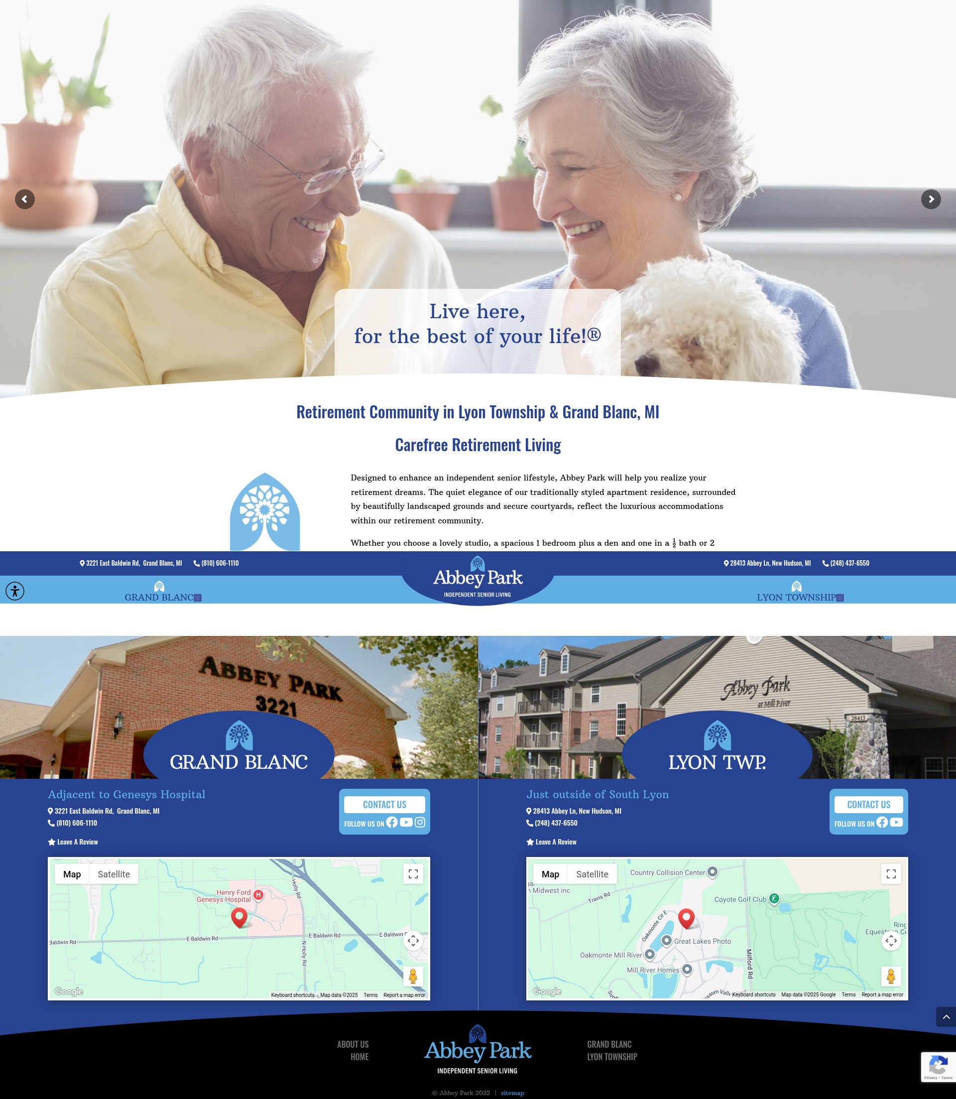Screenshot of abbeypark.com