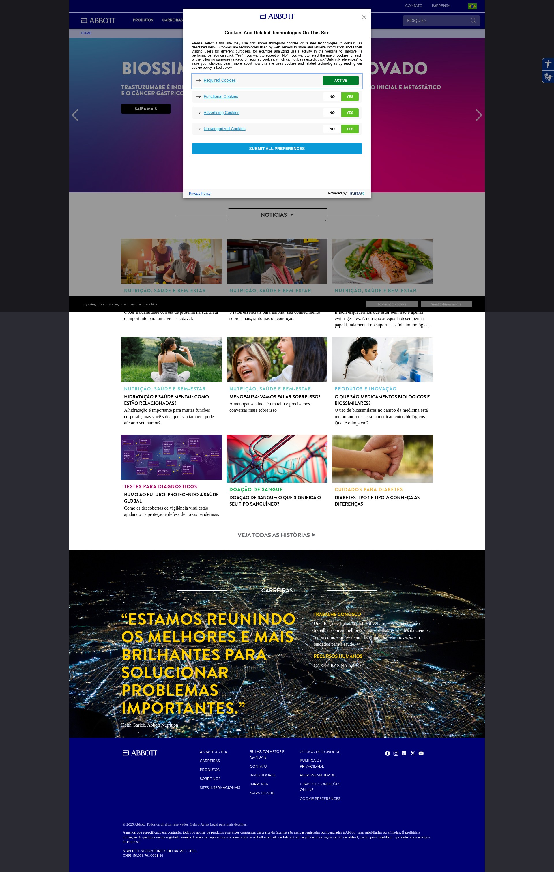 Screenshot of abbottbrasil.com.br