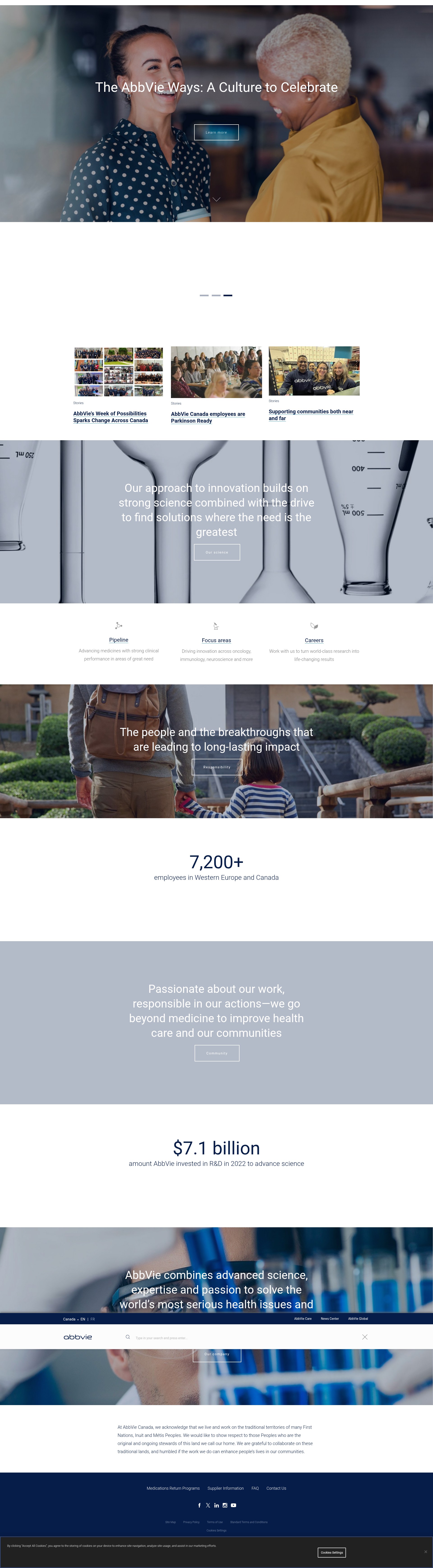 Screenshot of abbvie.ca
