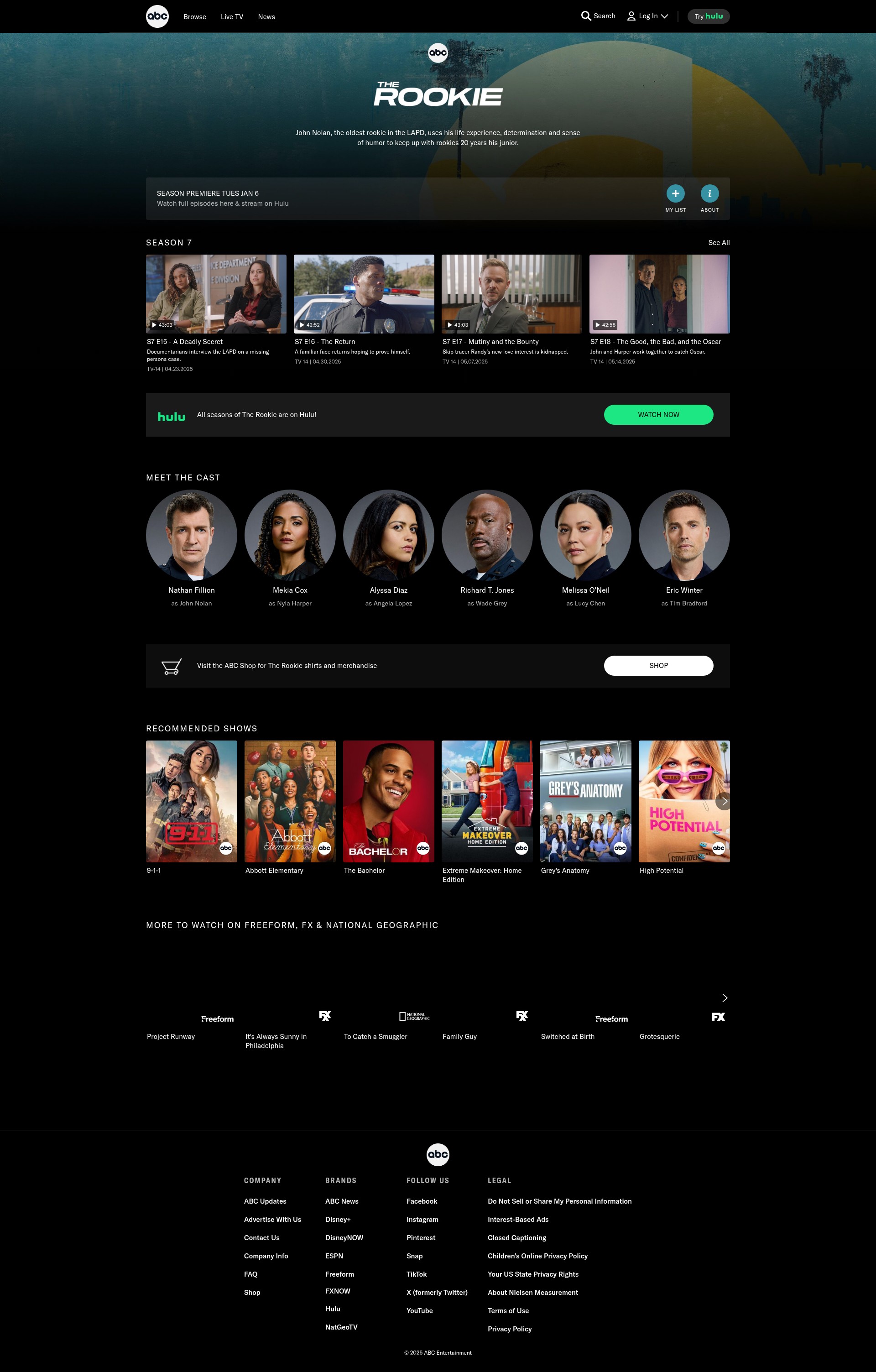 Screenshot of abc.com