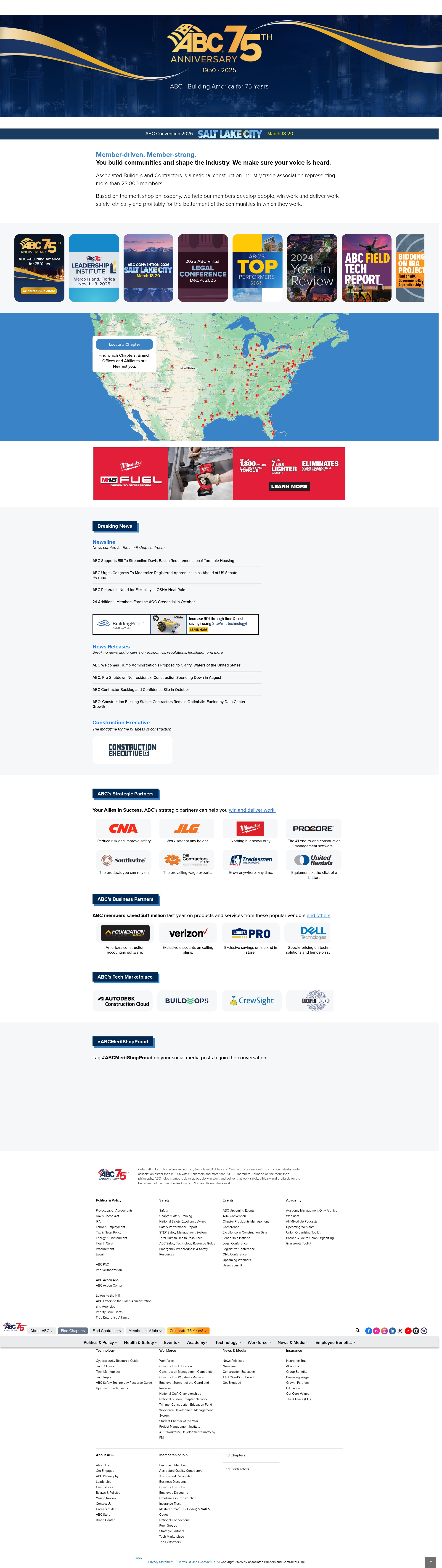 Screenshot of abc.org