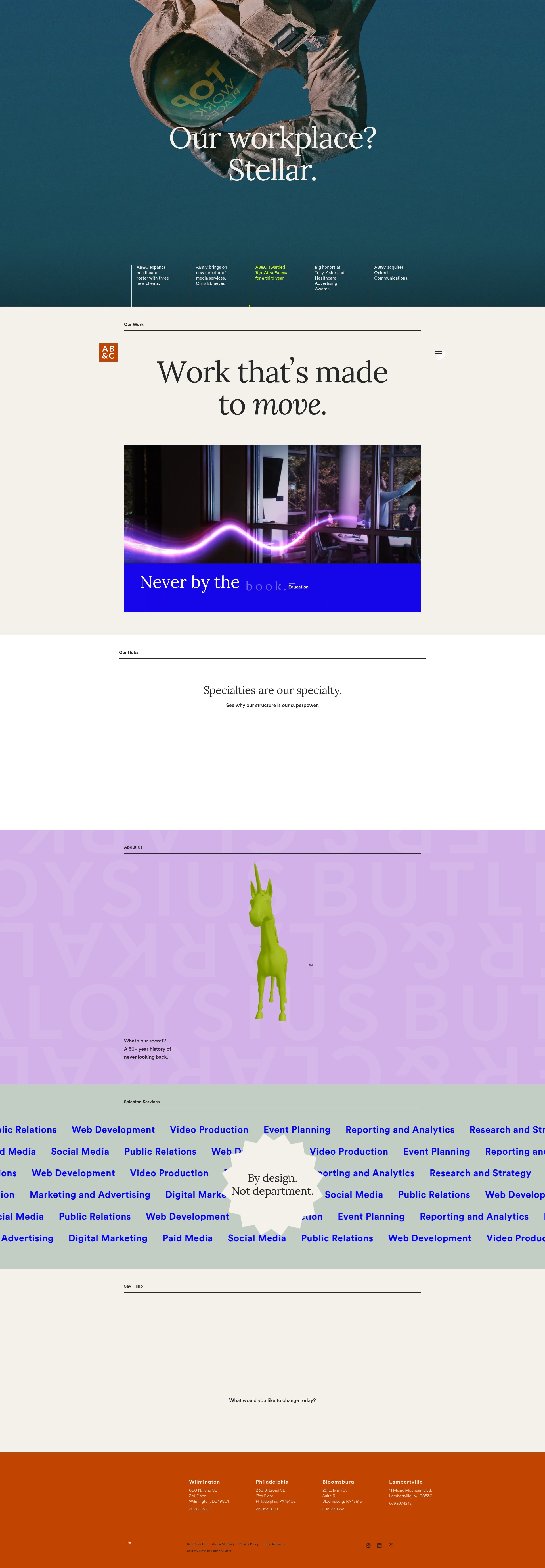 Screenshot of abccreative.com