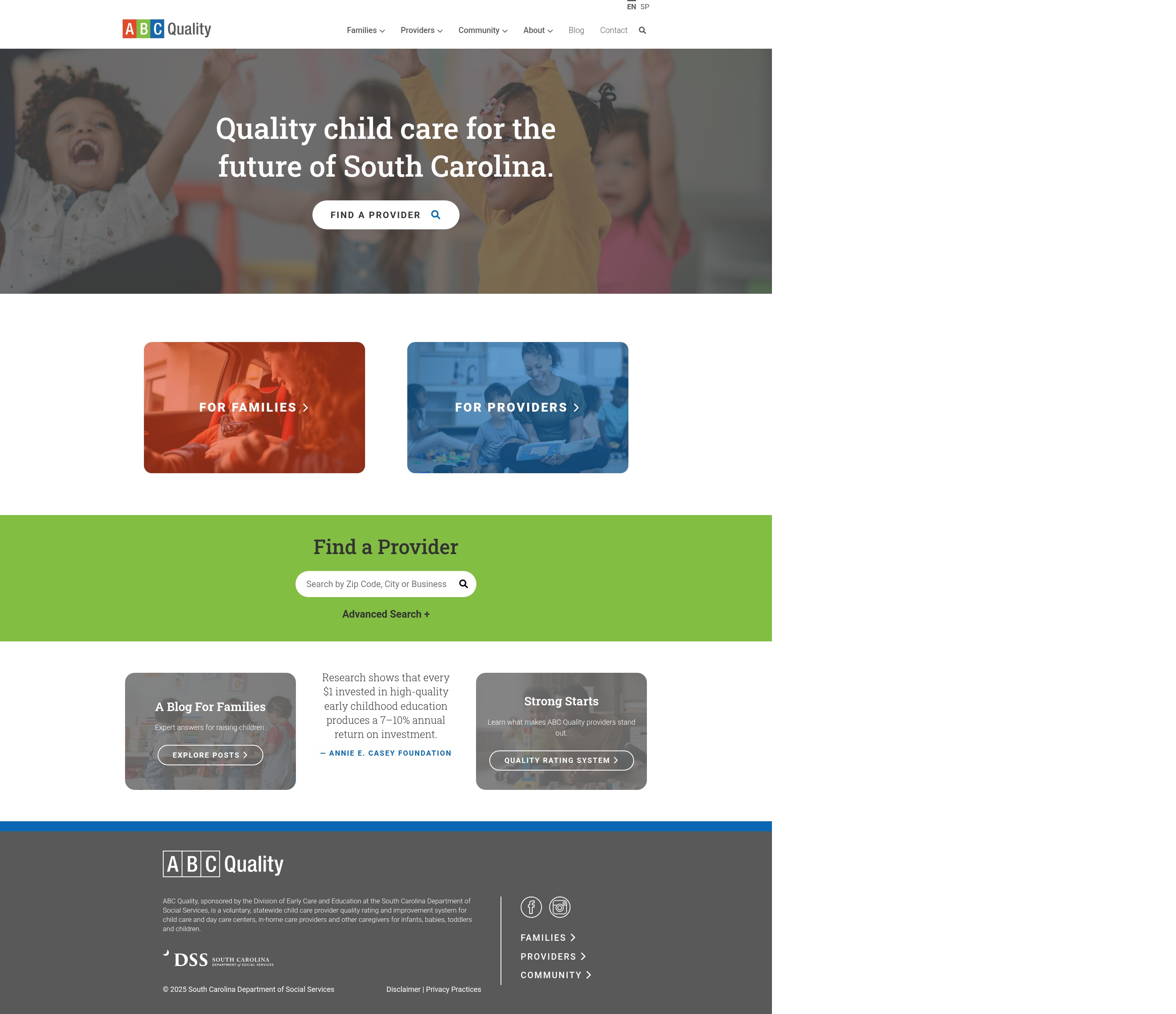 Screenshot of abcquality.org