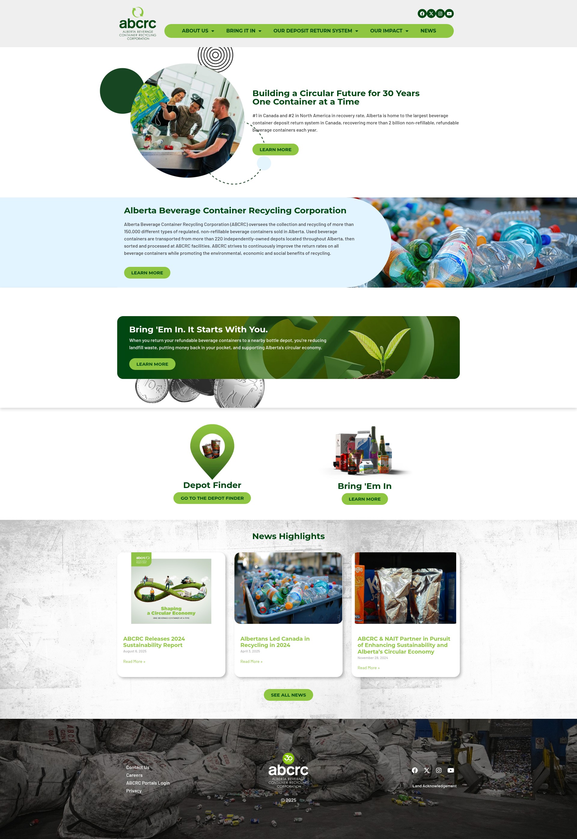 Screenshot of abcrc.com