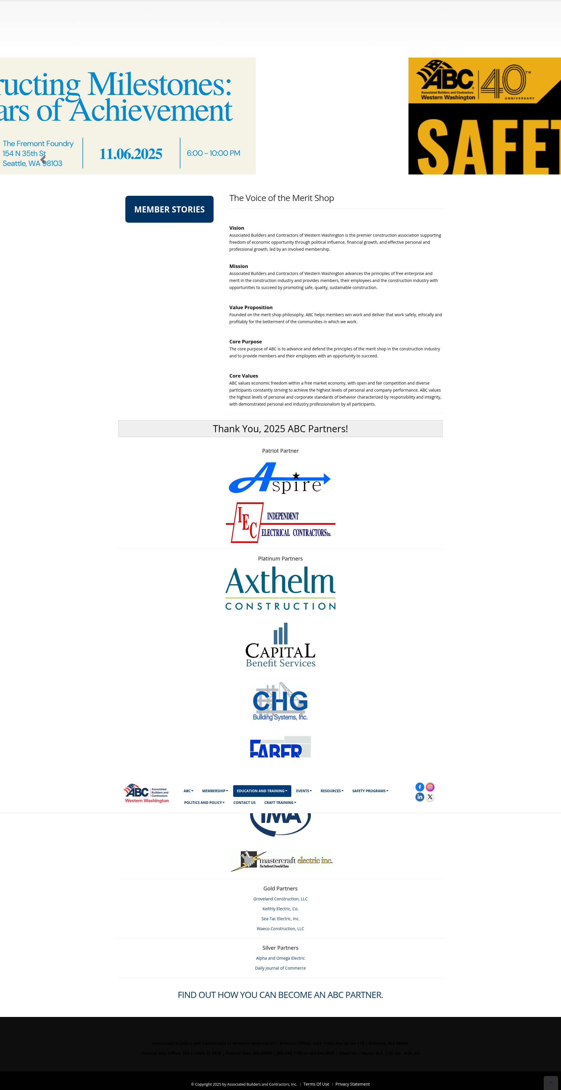 Screenshot of abcwestwa.org