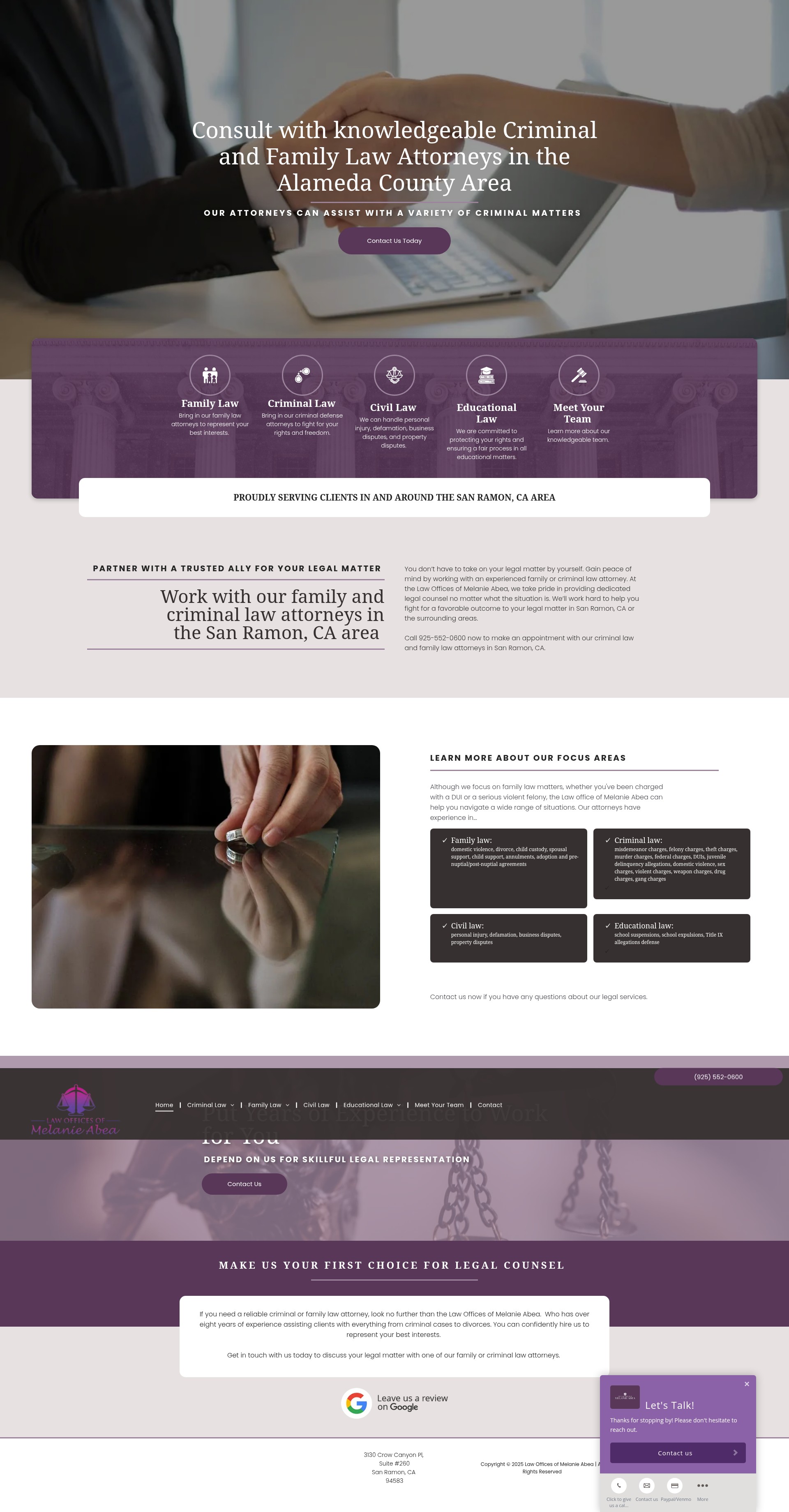 Screenshot of abealaw.com