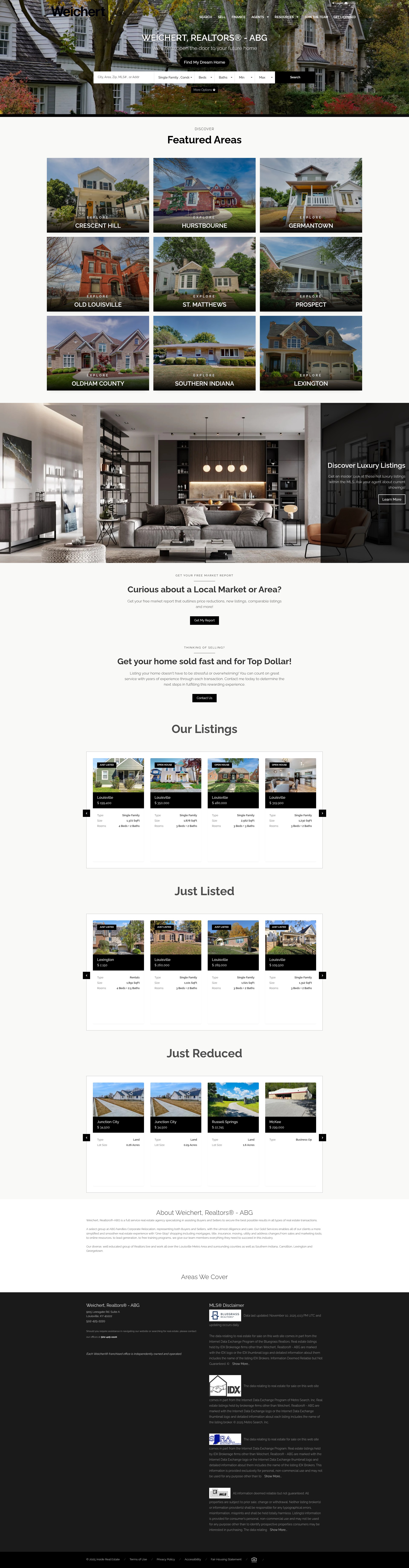 Screenshot of abgrealtors.com