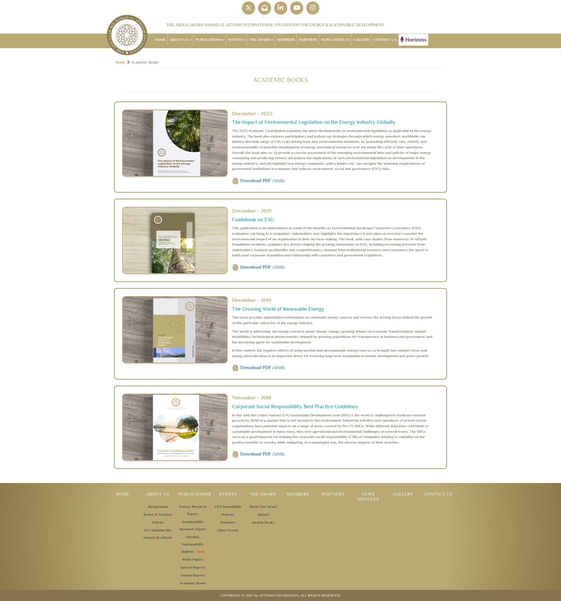 Screenshot of abhafoundation.org