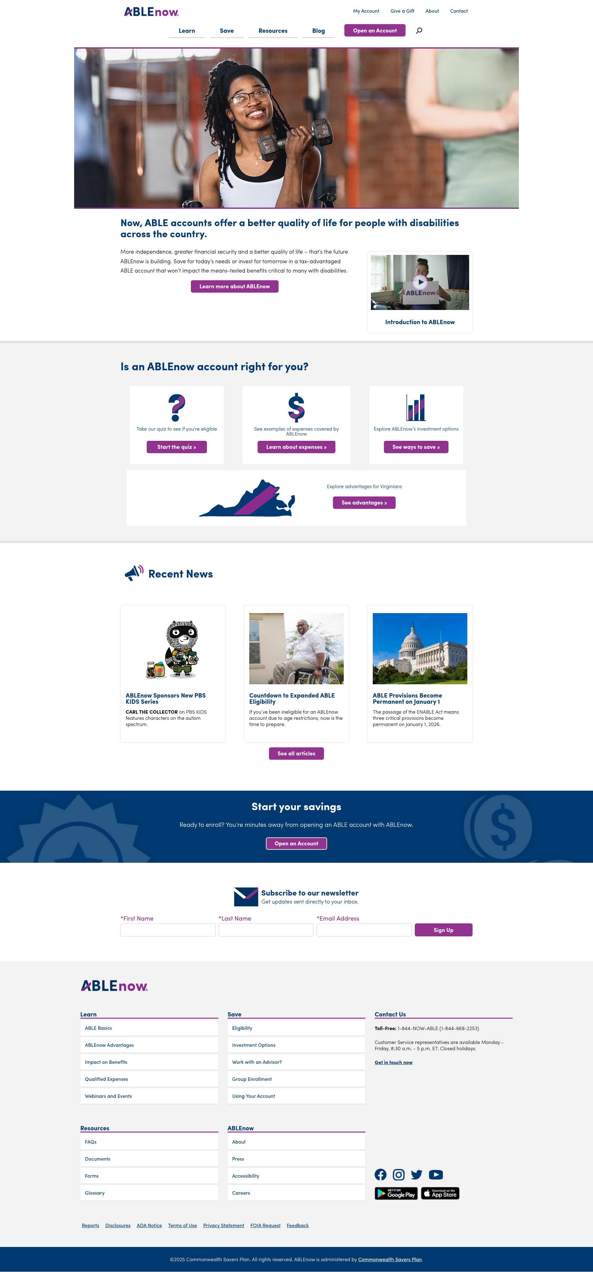 Screenshot of able-now.com