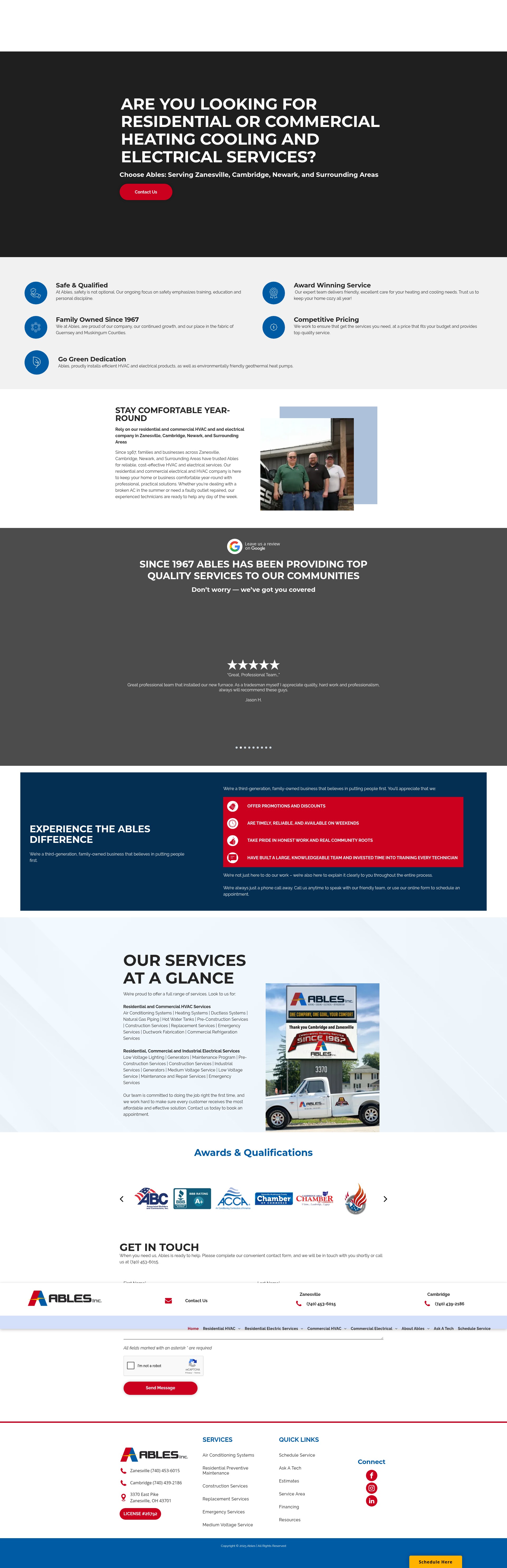 Screenshot of ablesinc.com