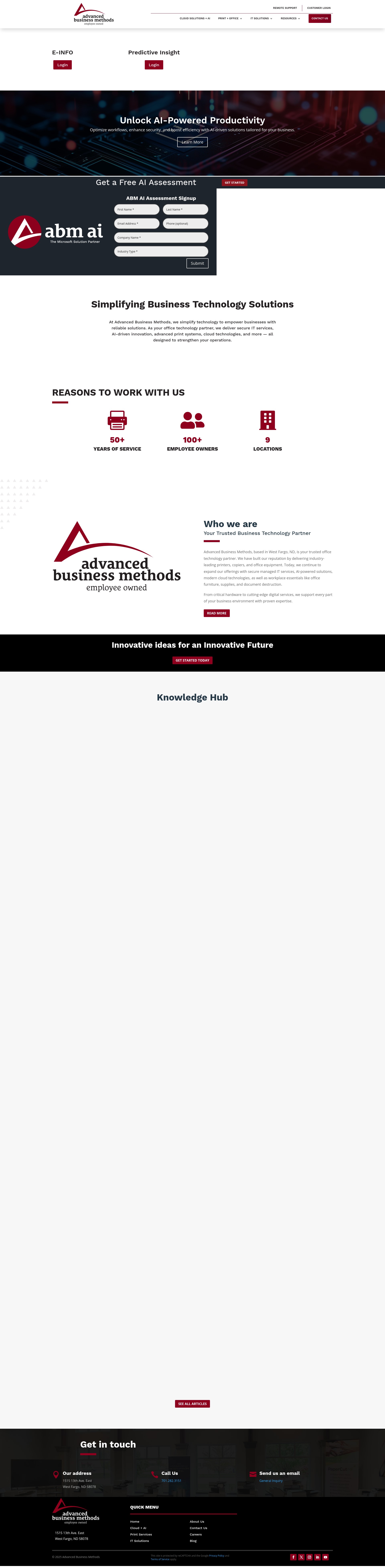 Screenshot of abmnow.com