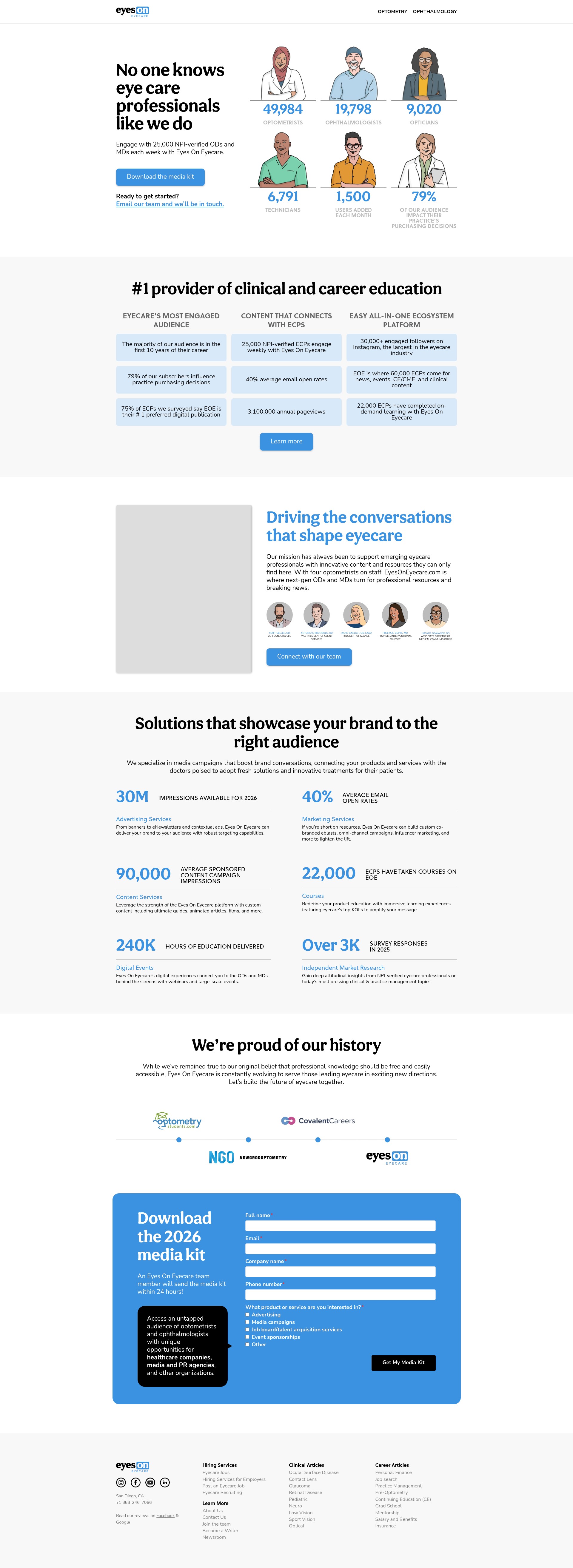 Screenshot of about.eyesoneyecare.com