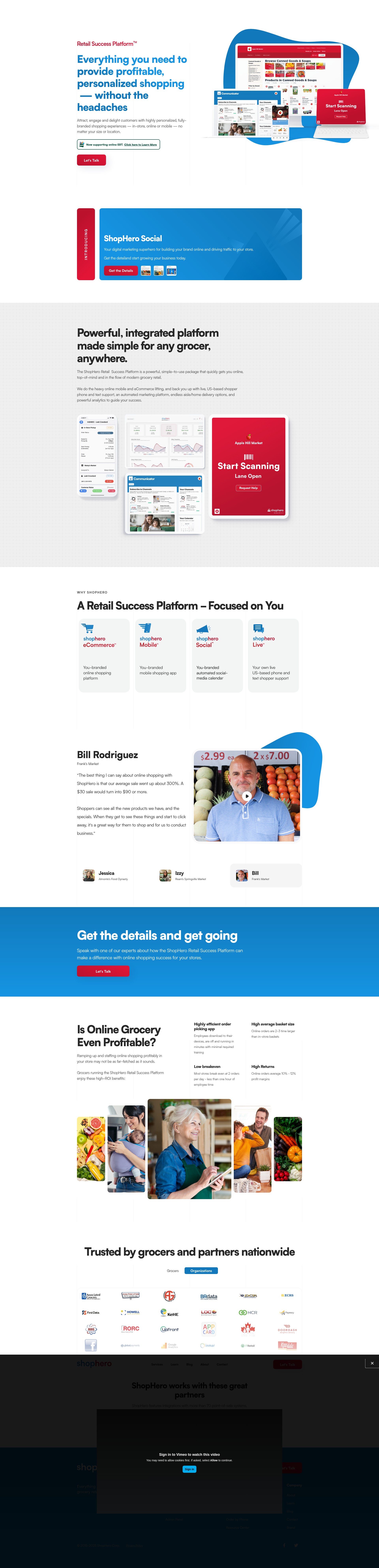 Screenshot of about.shophero.com