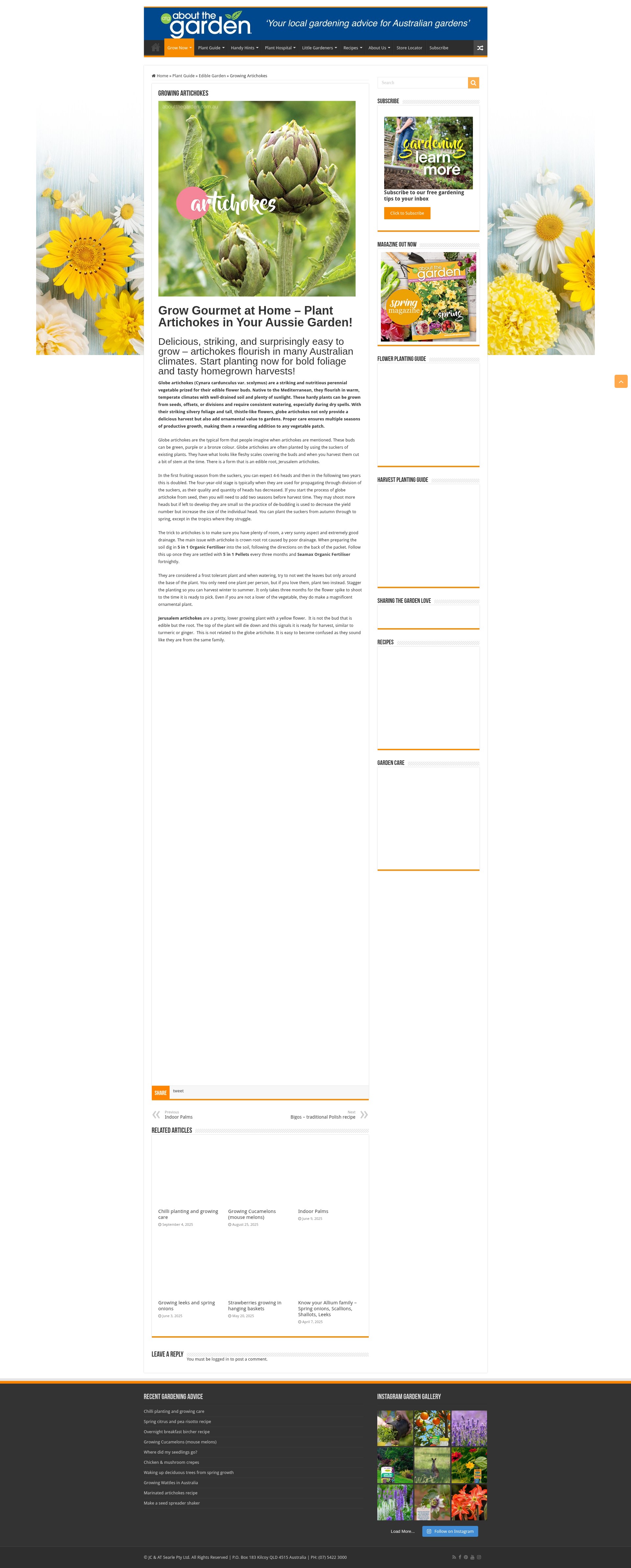 Screenshot of aboutthegarden.com.au