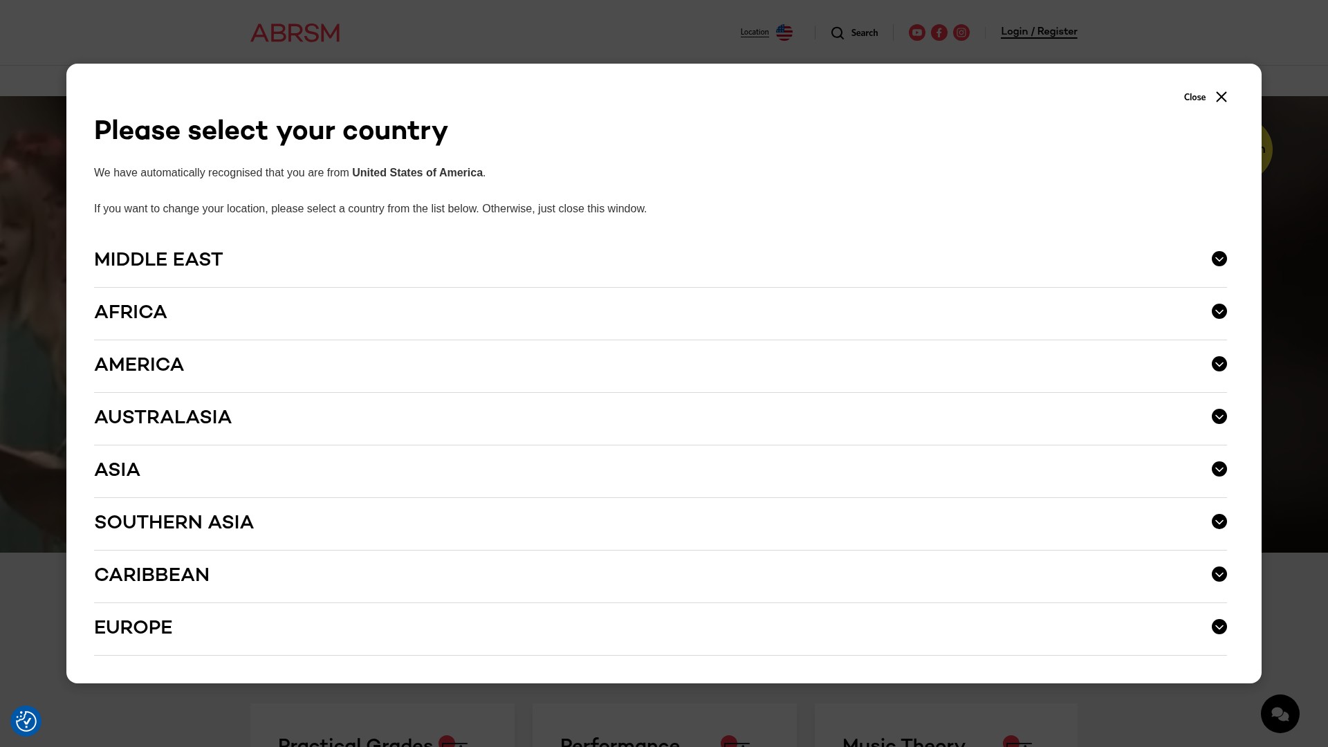 Screenshot of abrsm.org