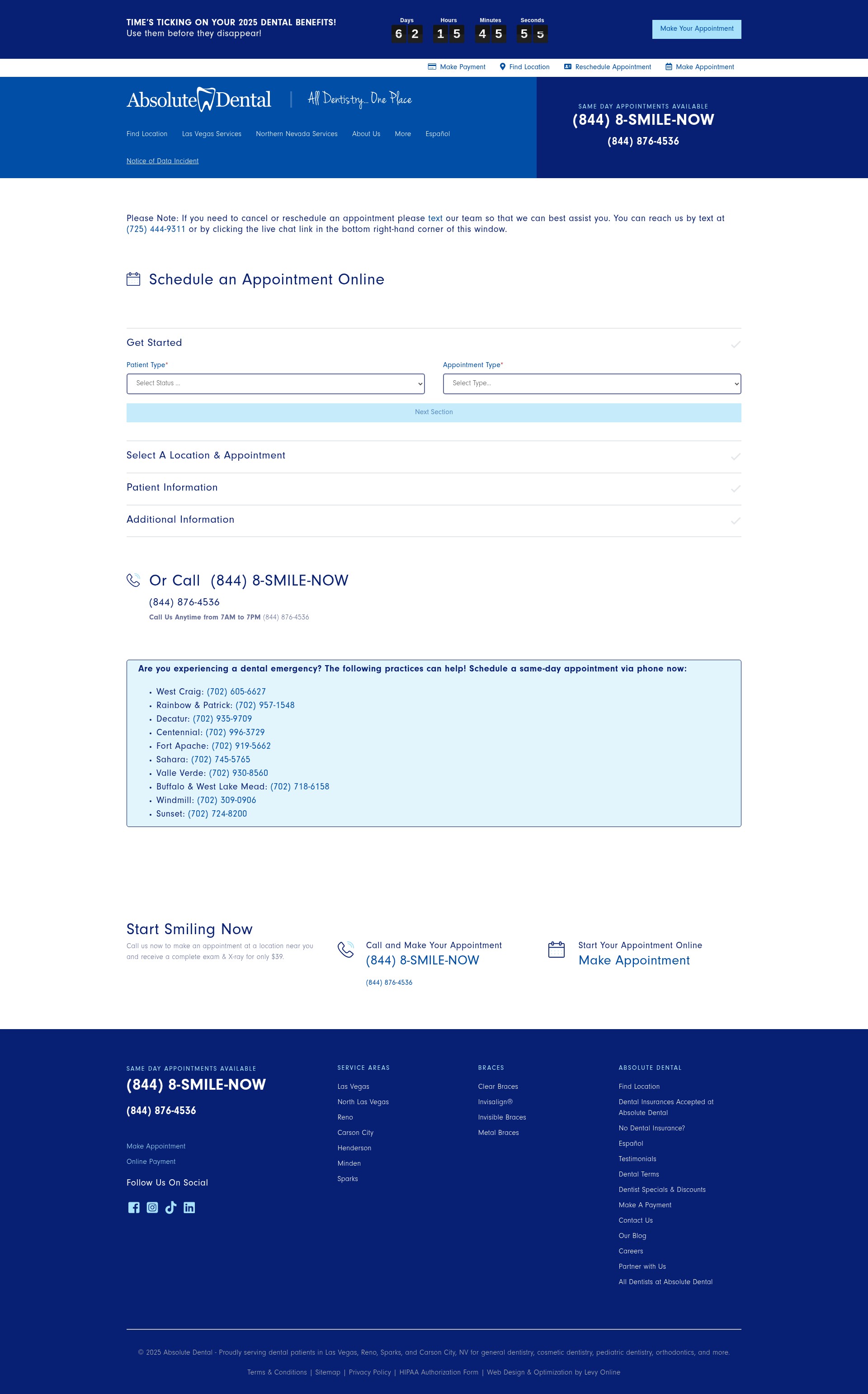 Screenshot of absolutedental.com