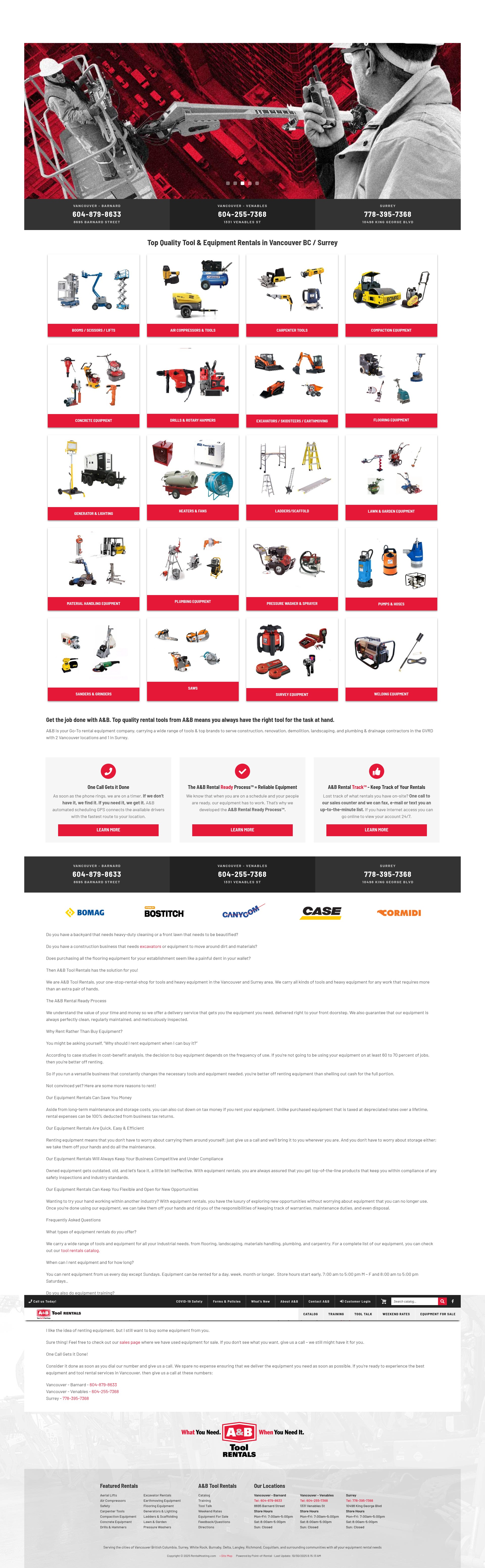 Screenshot of abtoolrentals.com