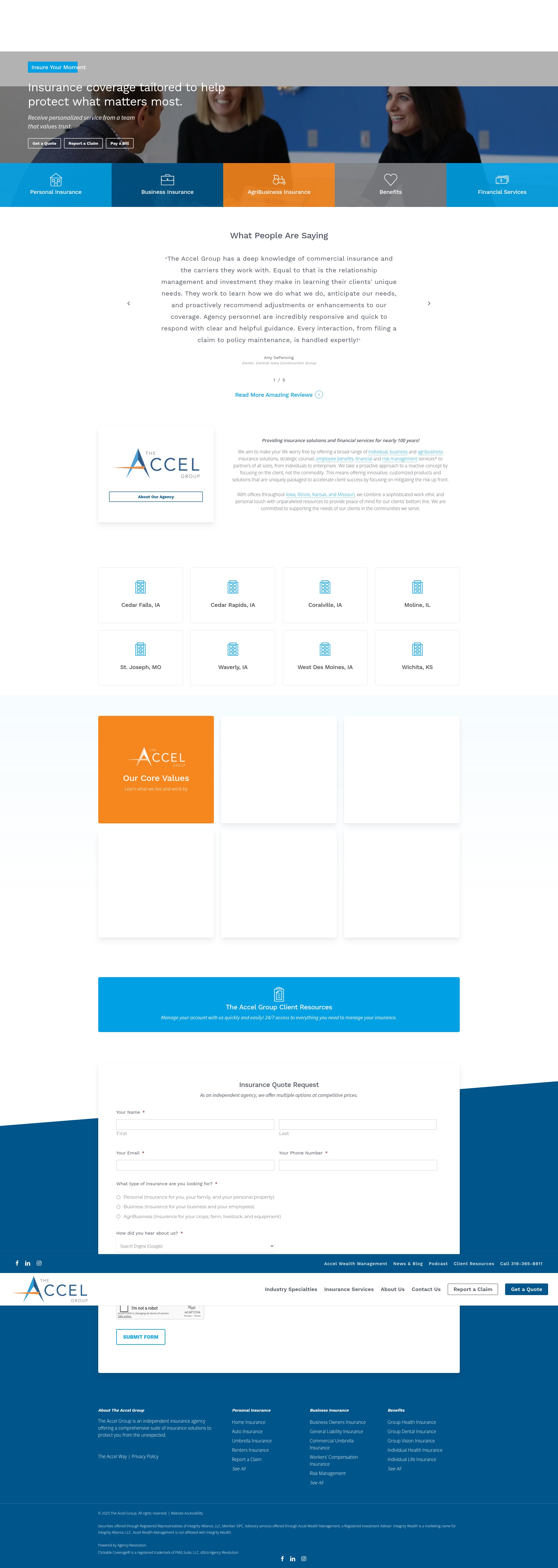 Screenshot of acceladvantage.com