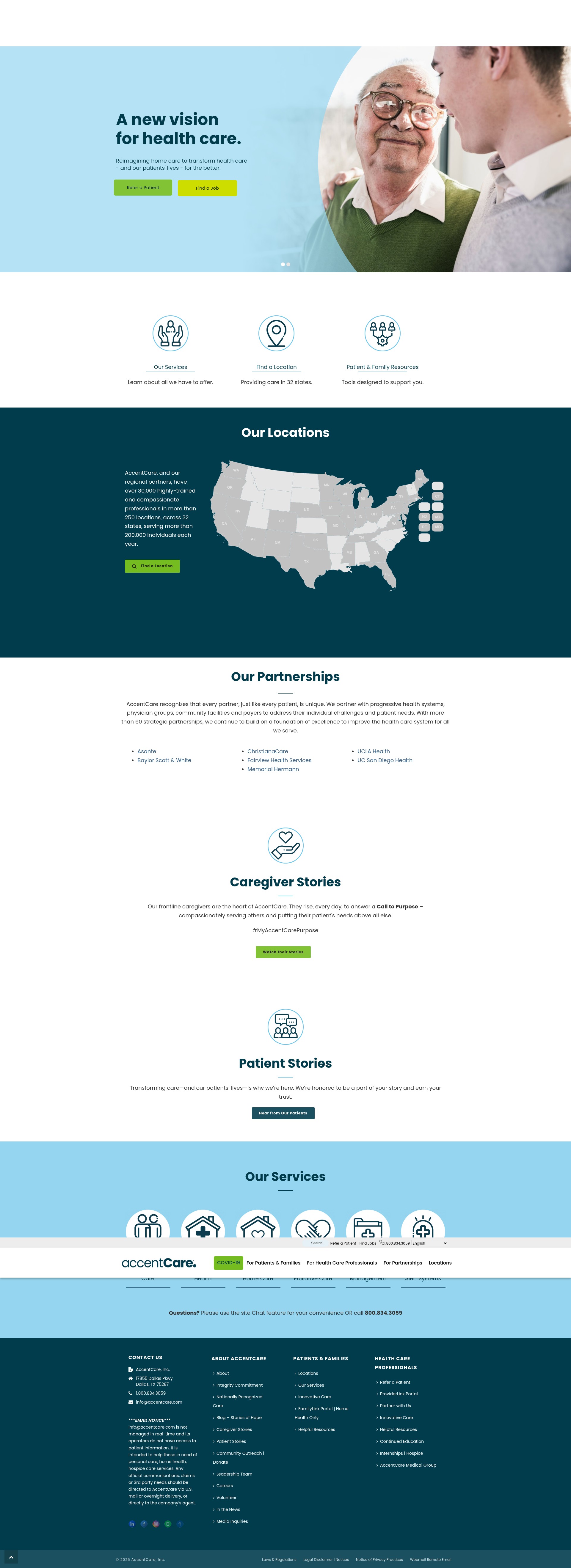 Screenshot of accentcare.com