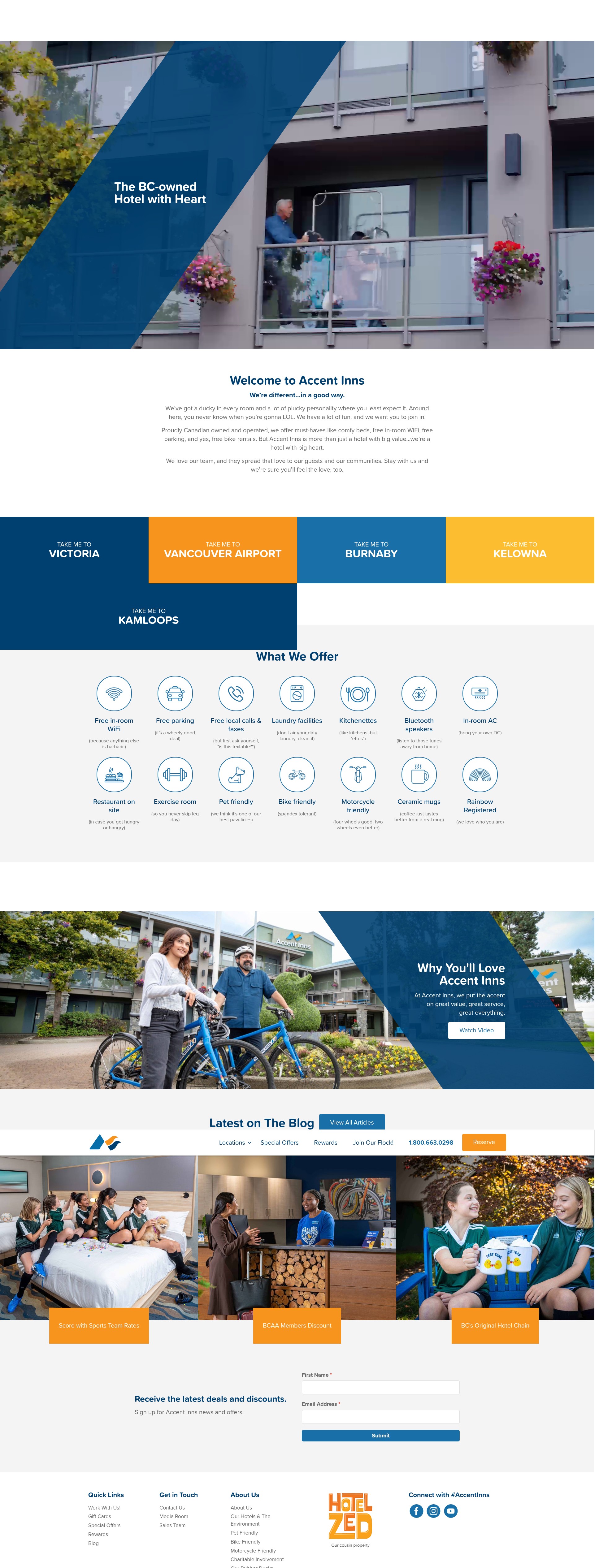 Screenshot of accentinns.com
