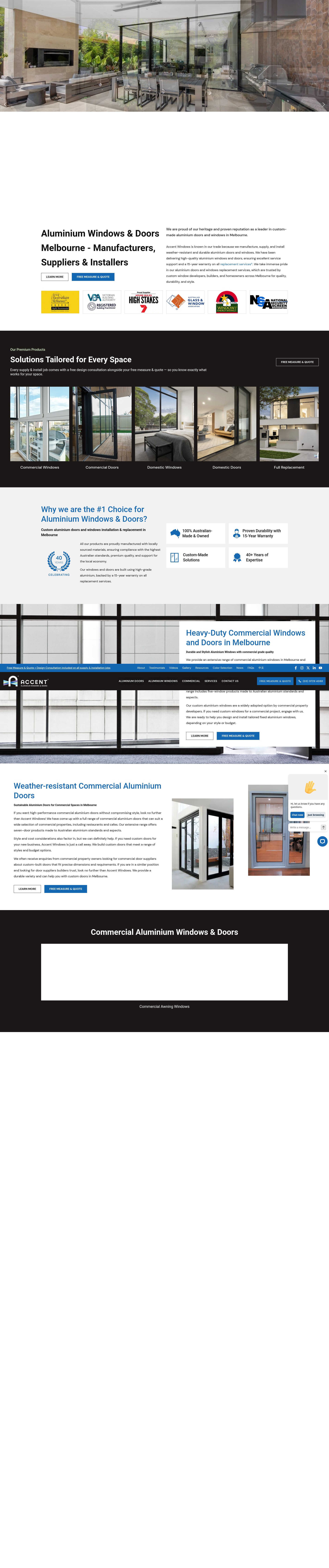 Screenshot of accentwindows.com.au