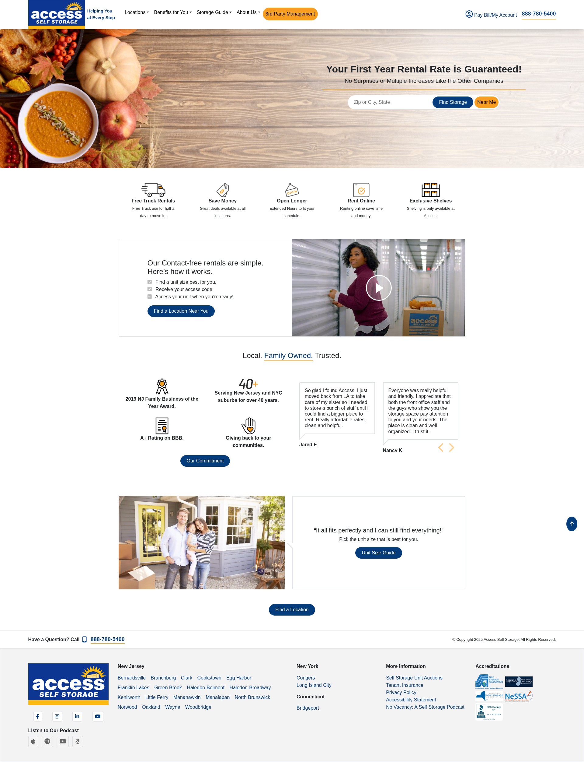 Screenshot of accessselfstorage.com