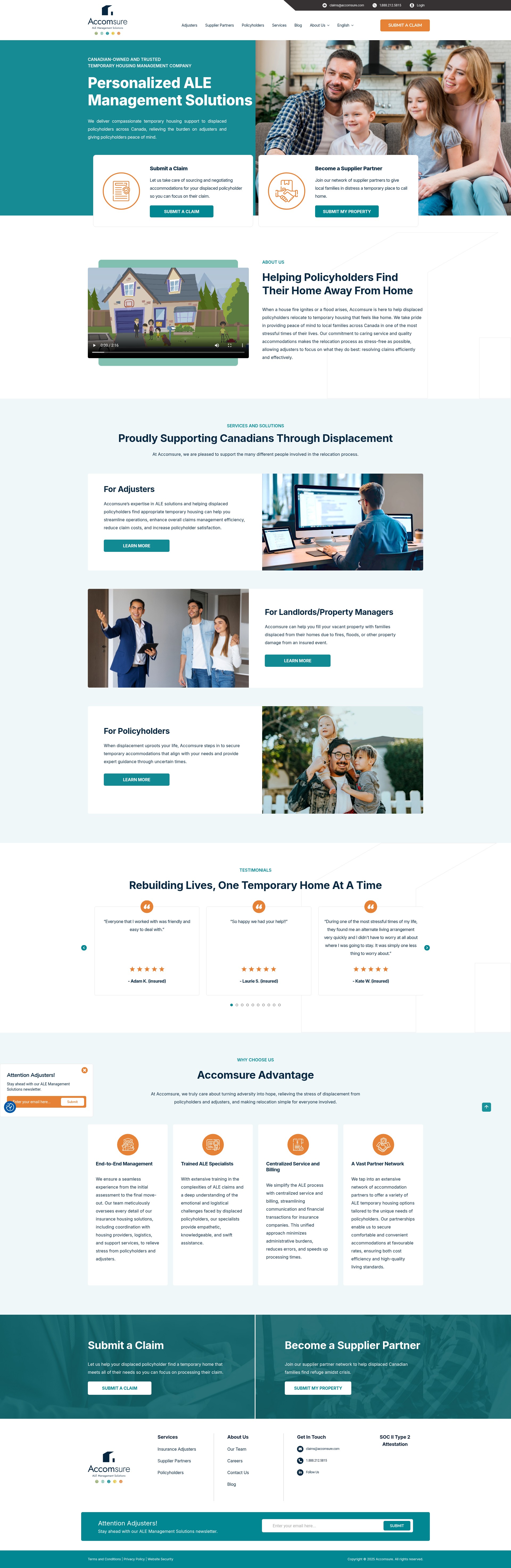 Screenshot of accomsure.com