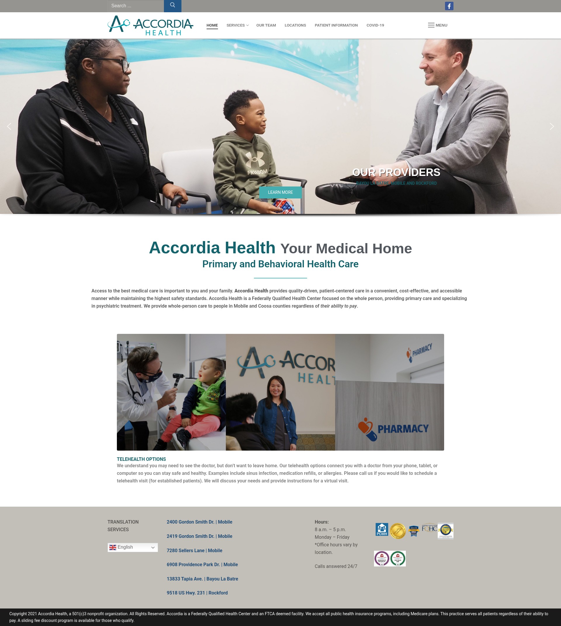 Screenshot of accordia-health.org