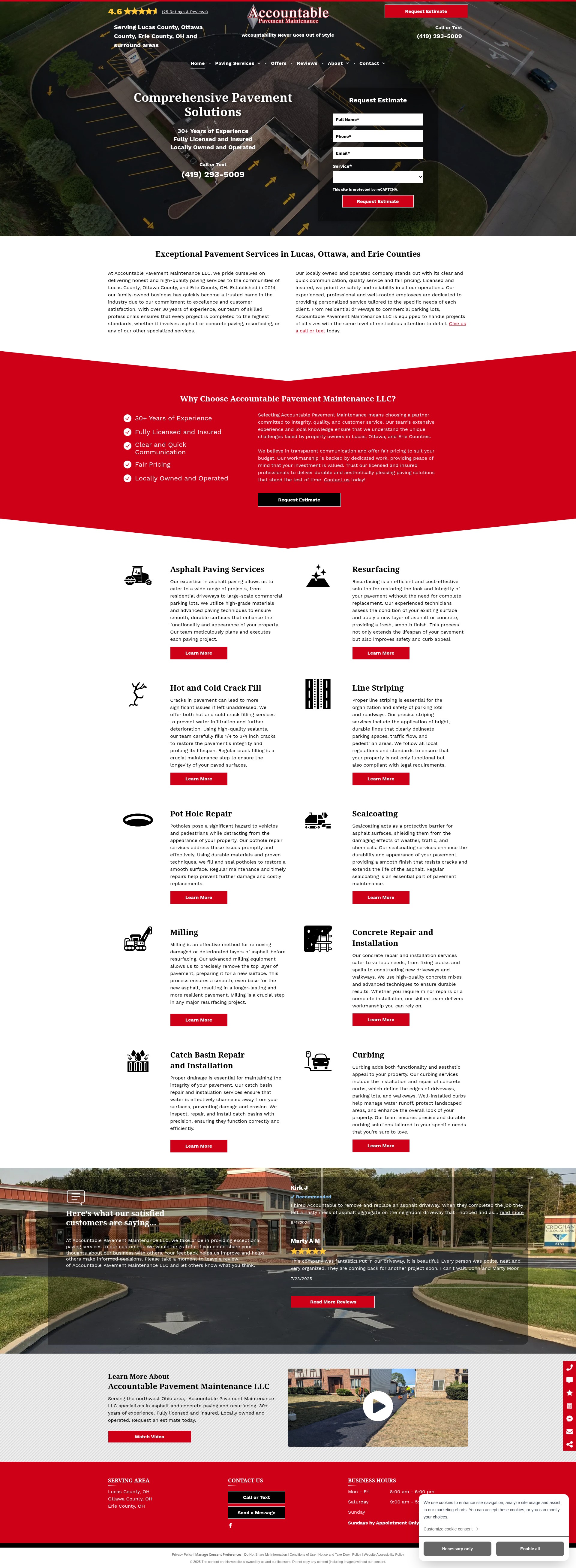 Screenshot of accountablepavement.com