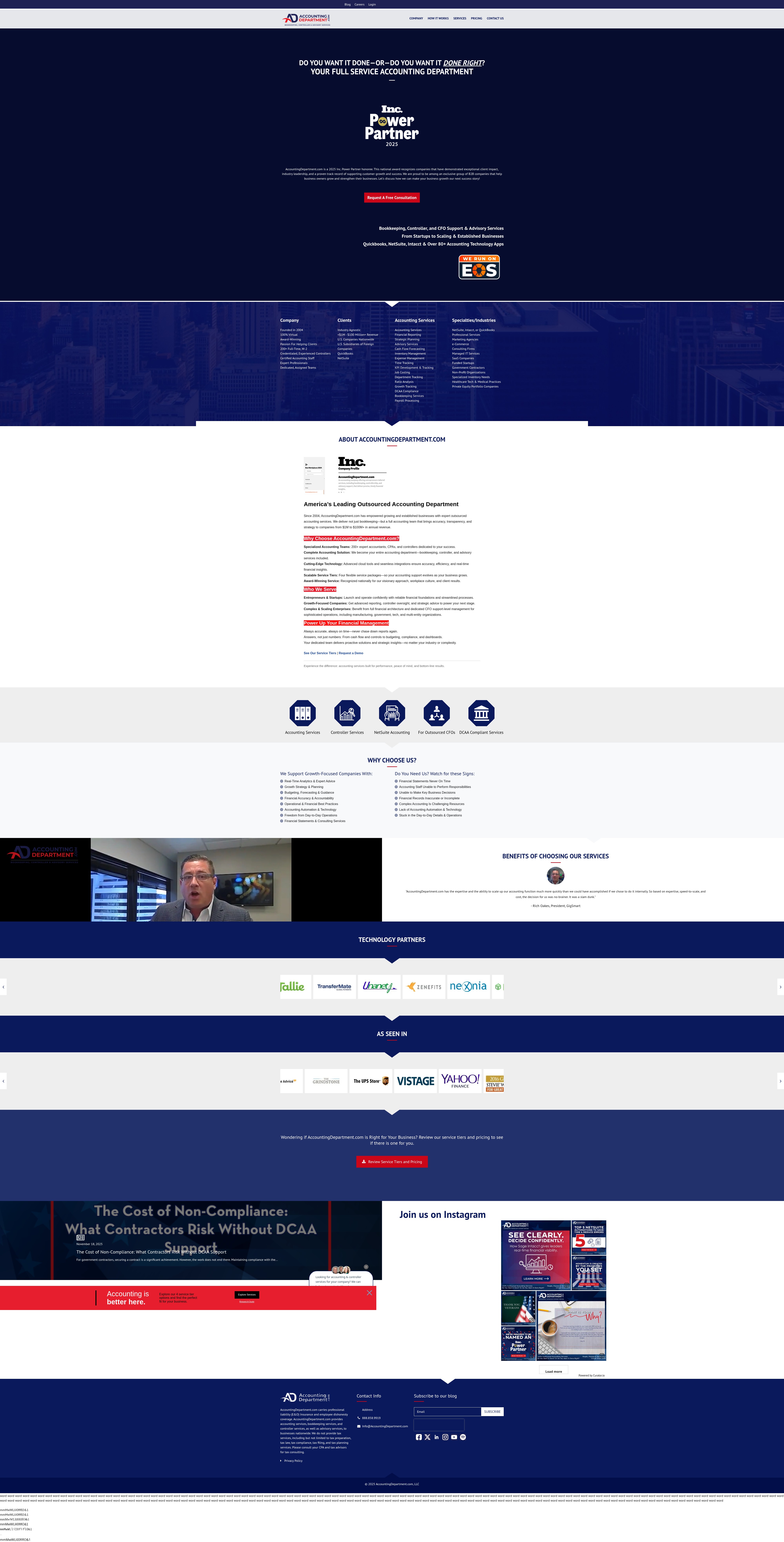 Screenshot of accountingdepartment.com