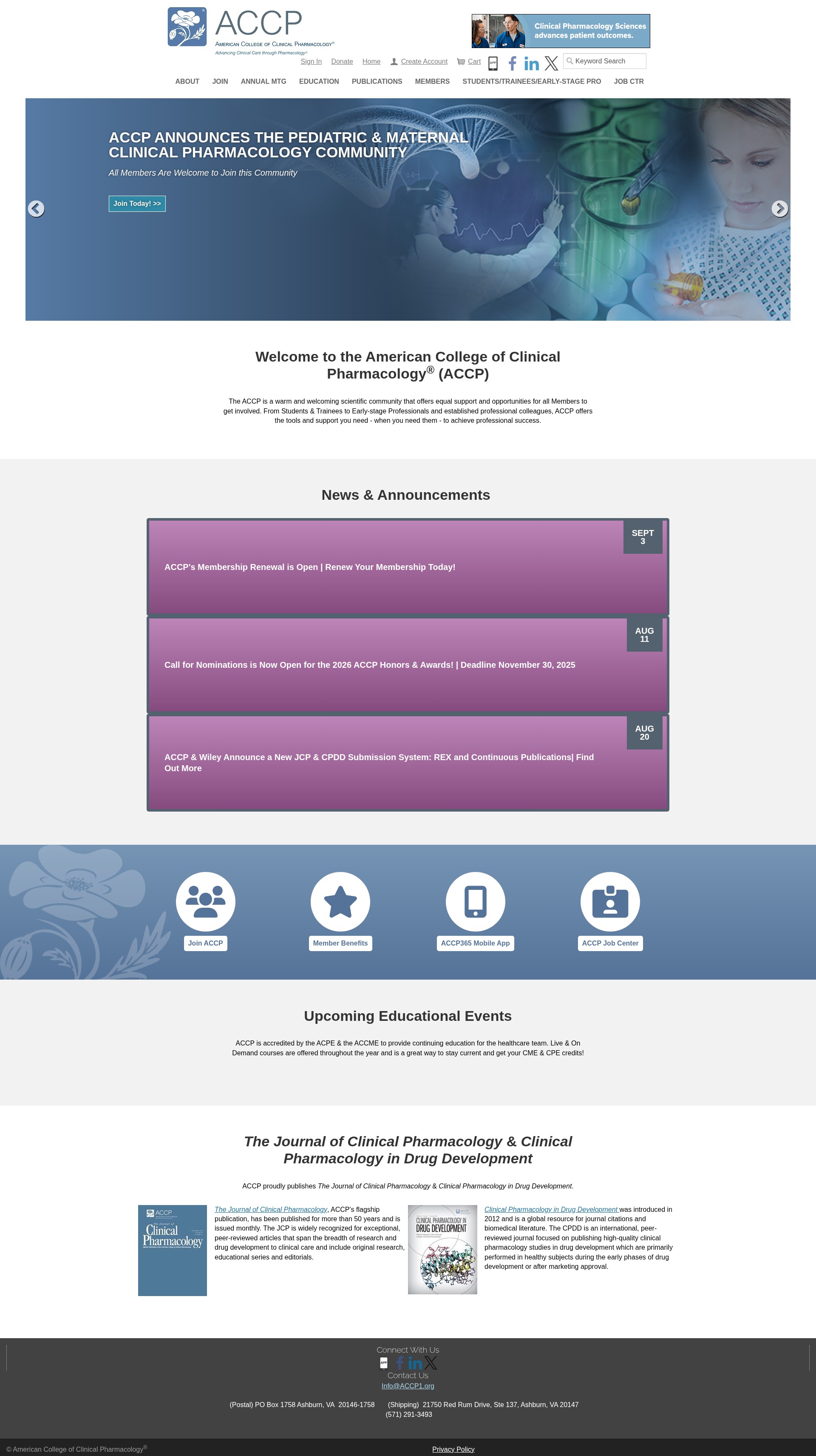 Screenshot of accp1.org