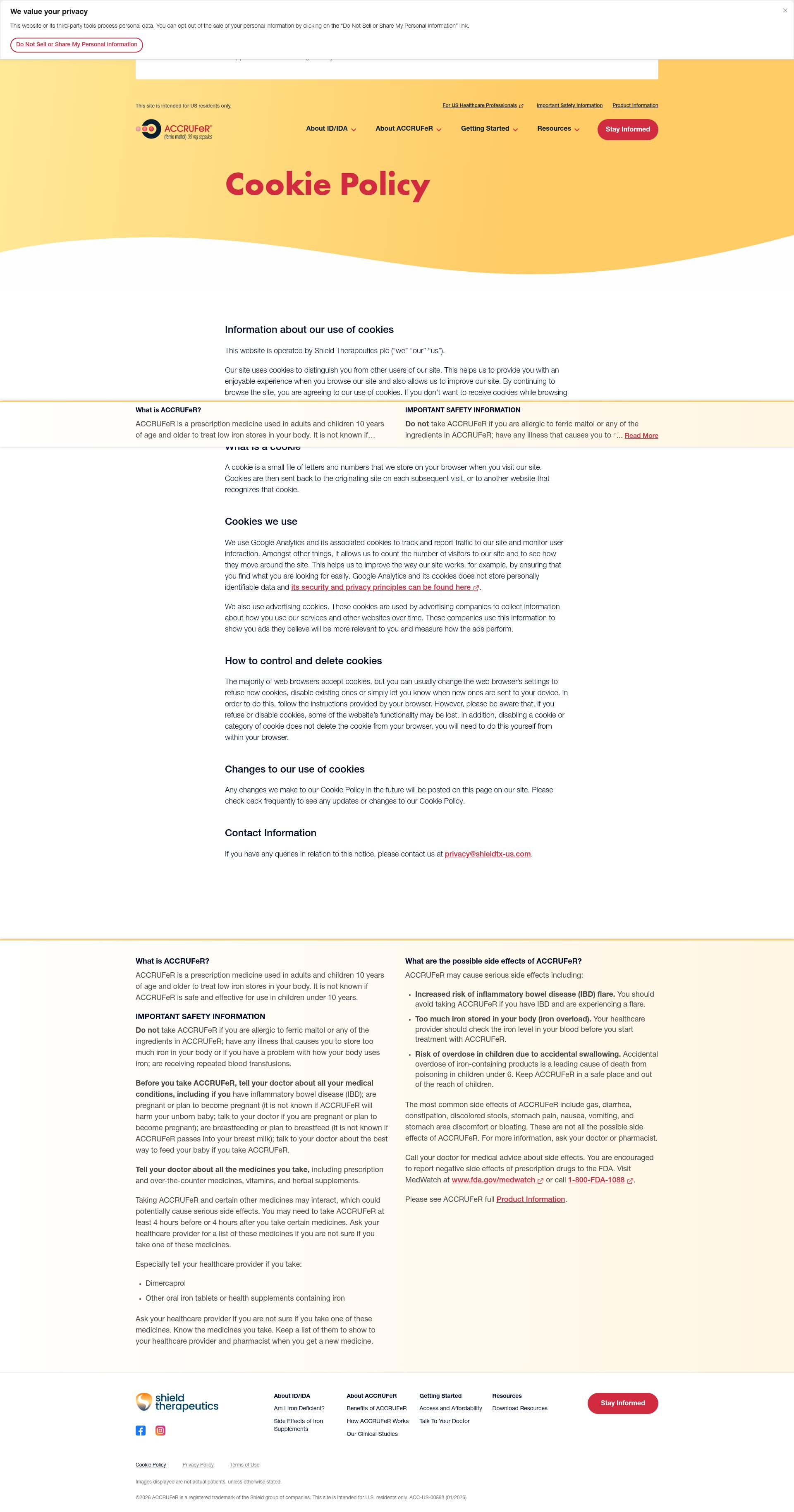 Screenshot of accrufer.com