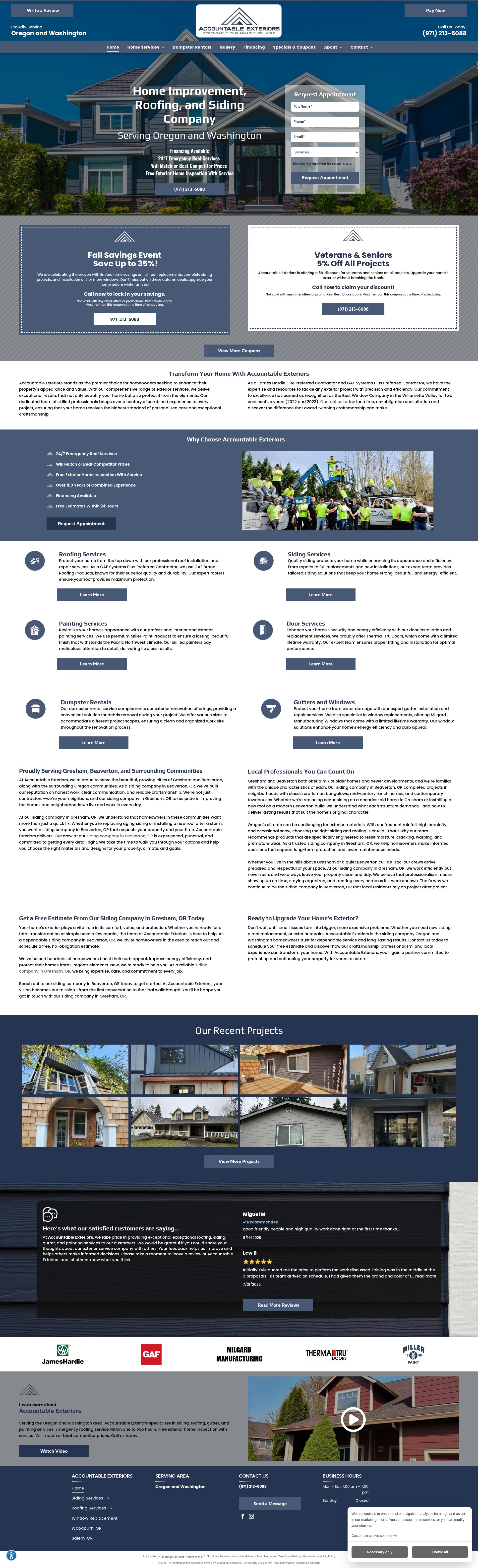 Screenshot of accsiding.com