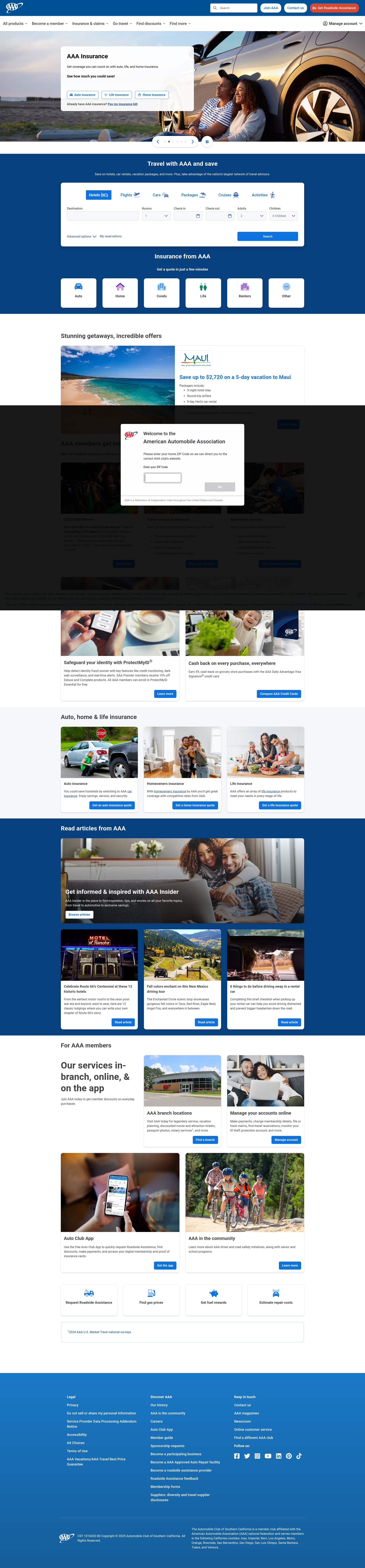 Screenshot of ace.aaa.com