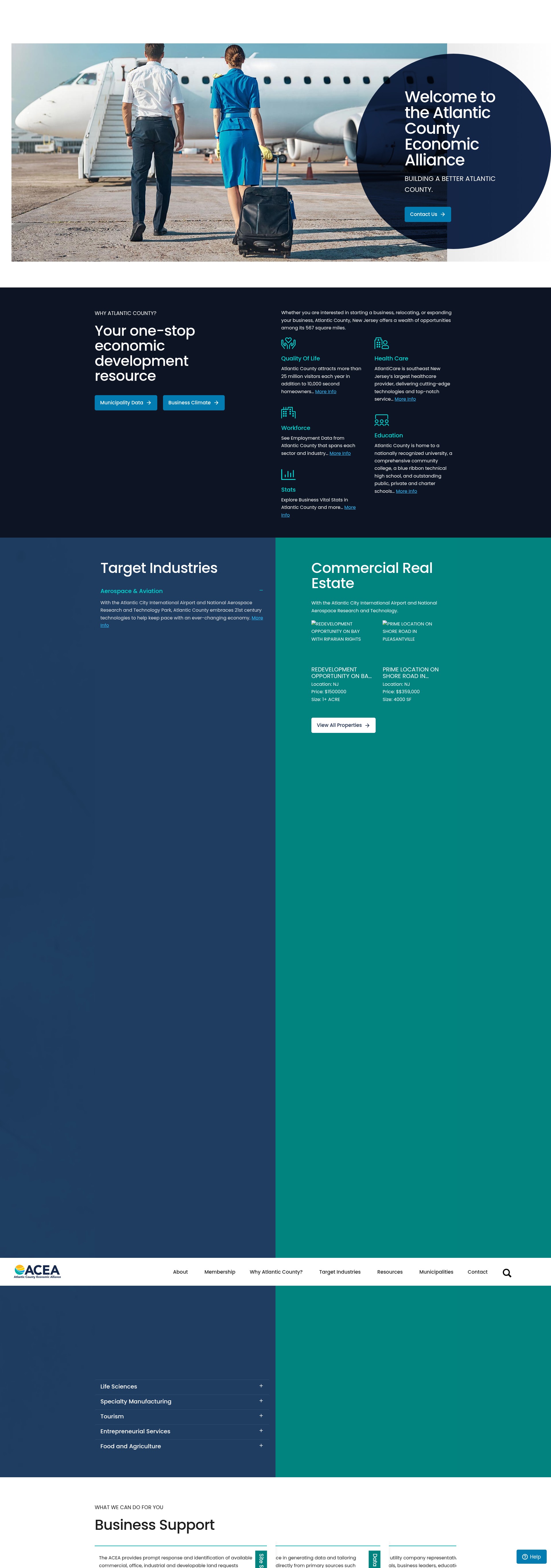 Screenshot of aceanj.com