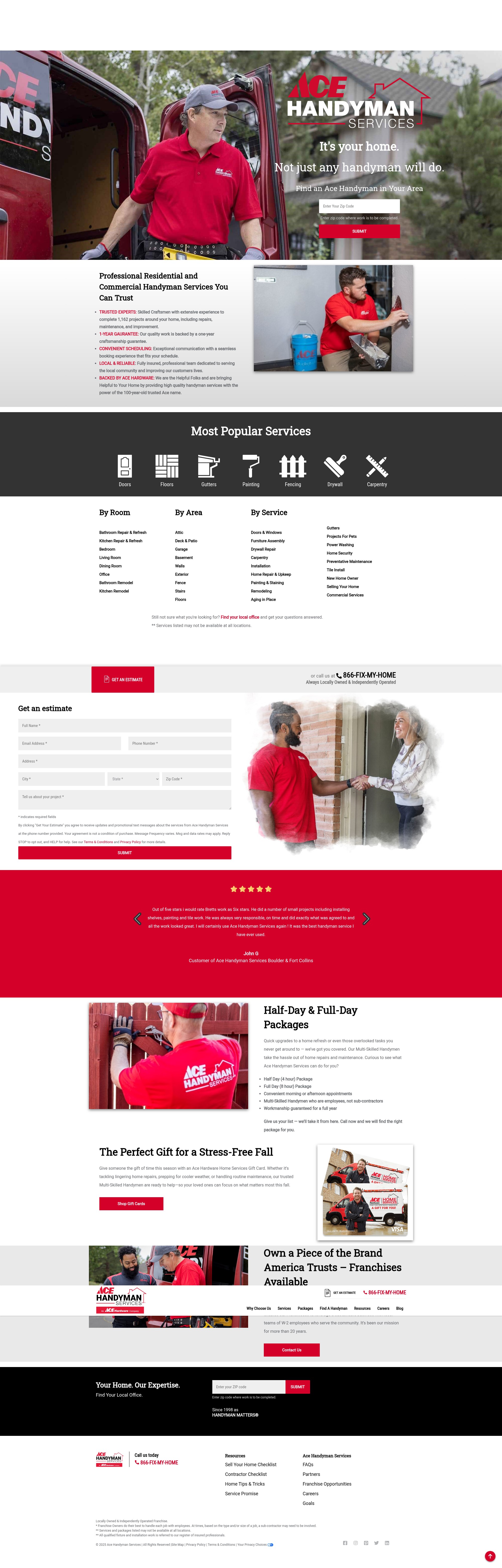 Screenshot of acehandymanservices.com