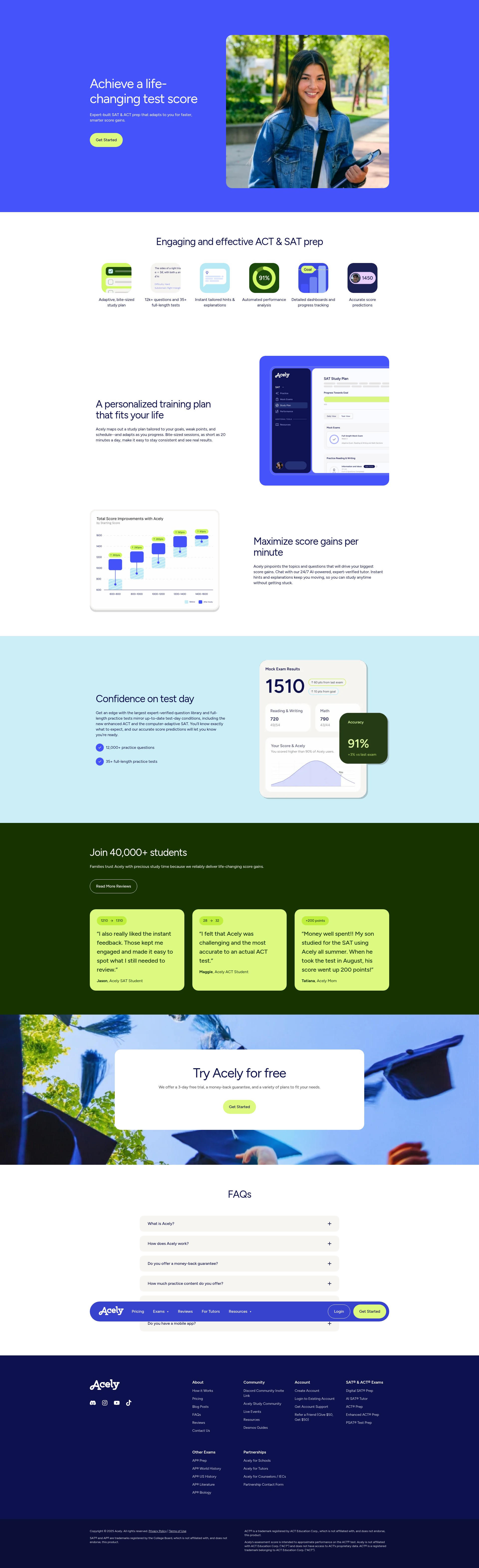 Screenshot of acely.ai