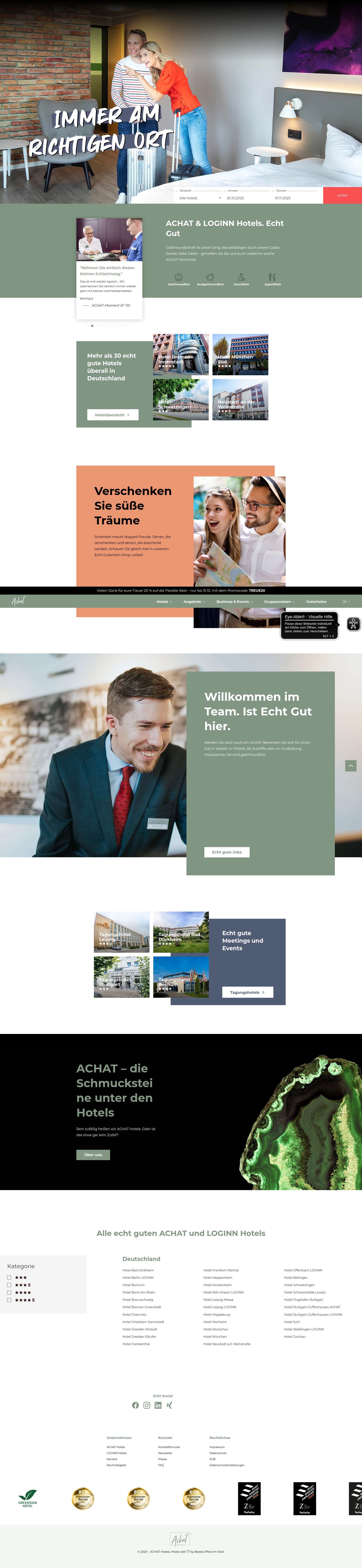 Screenshot of achat-hotels.com