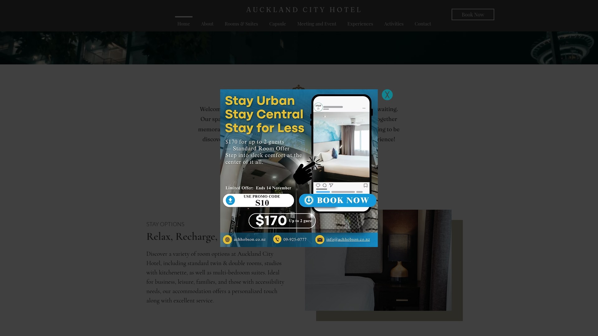 Screenshot of achhobson.co.nz