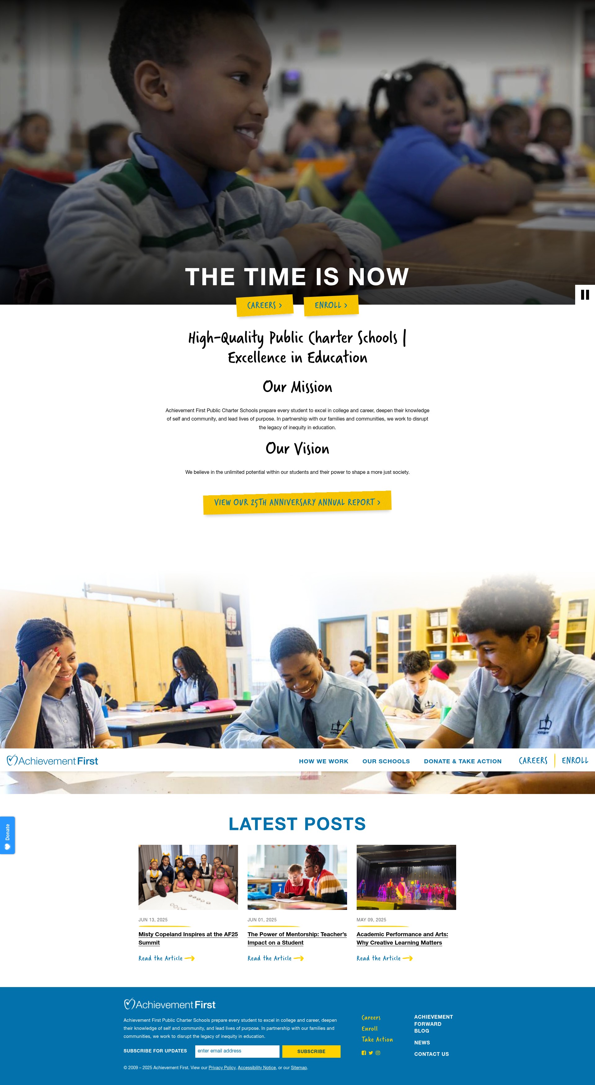 Screenshot of achievementfirst.org