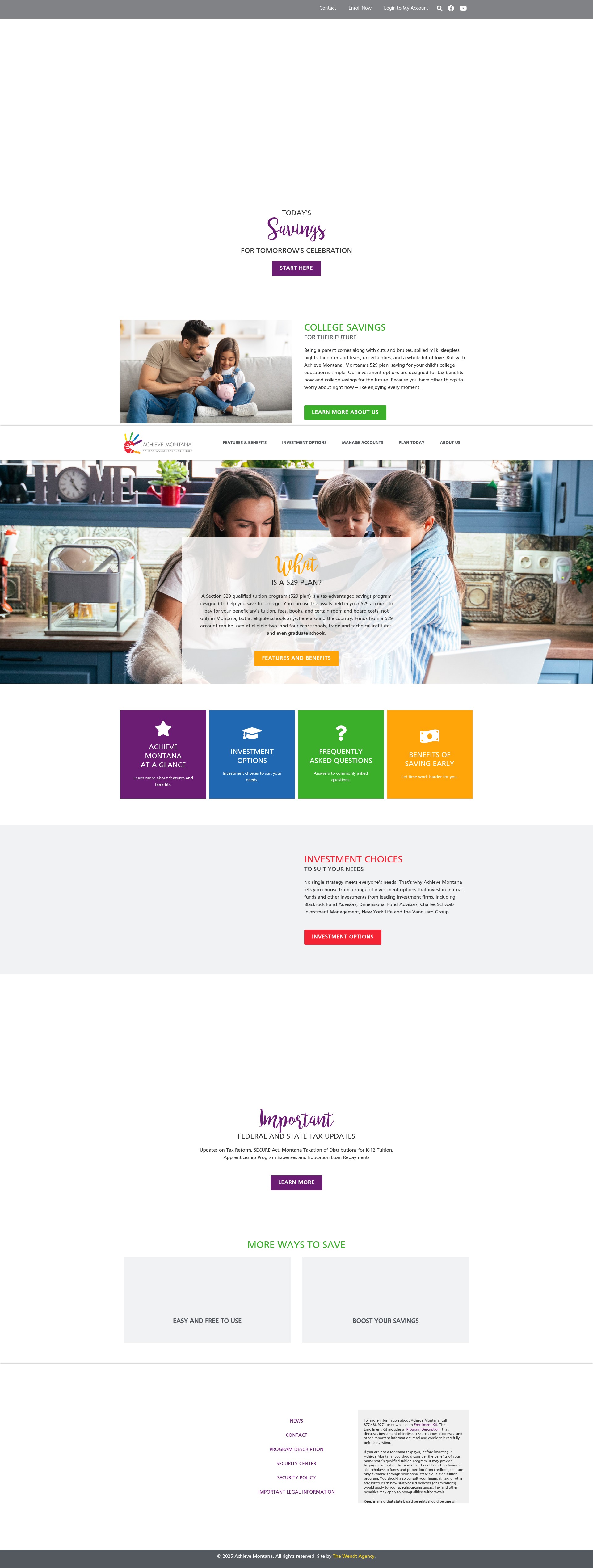 Screenshot of achievemontana.com