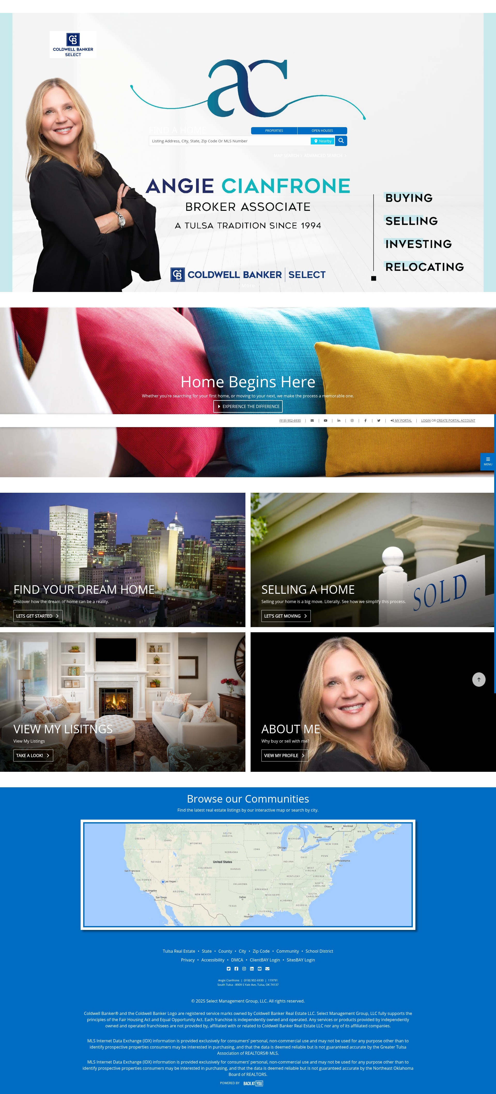 Screenshot of acianfrone.cbtulsa.com