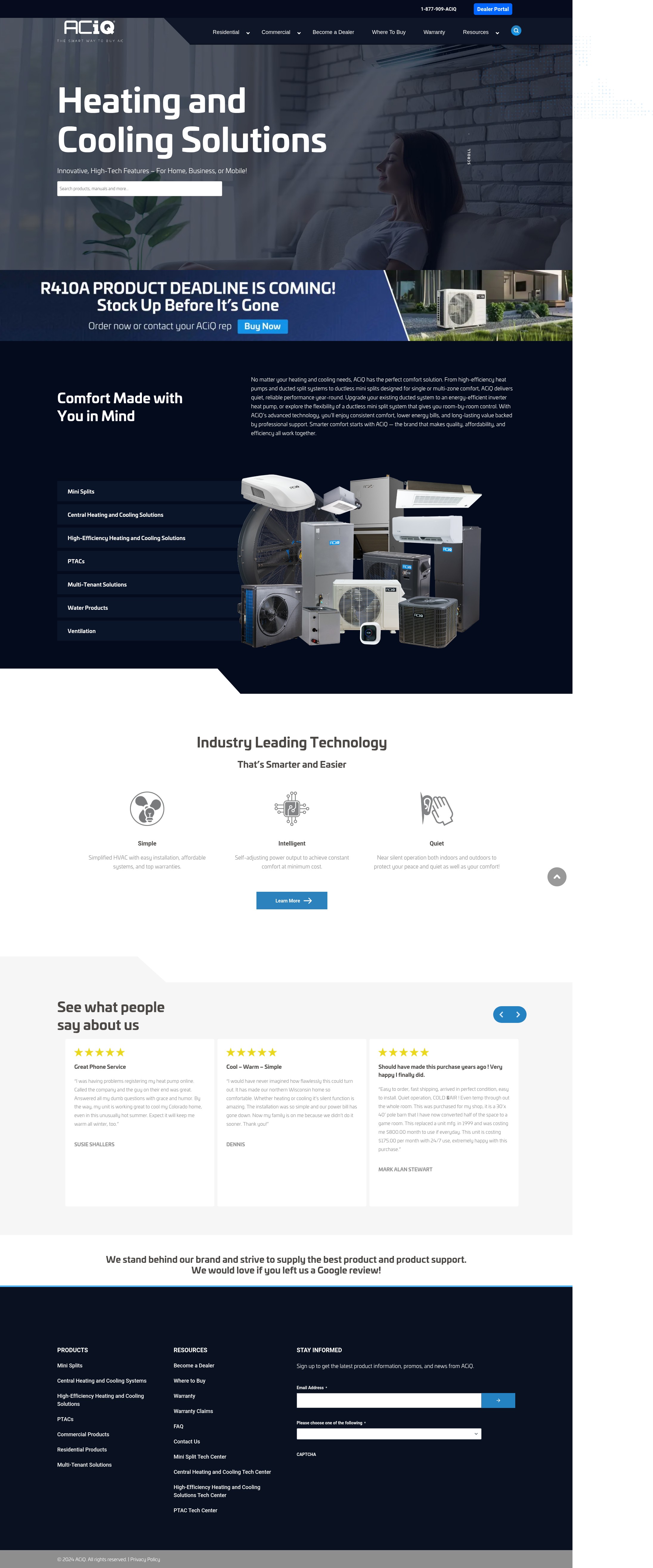 Screenshot of aciq.com
