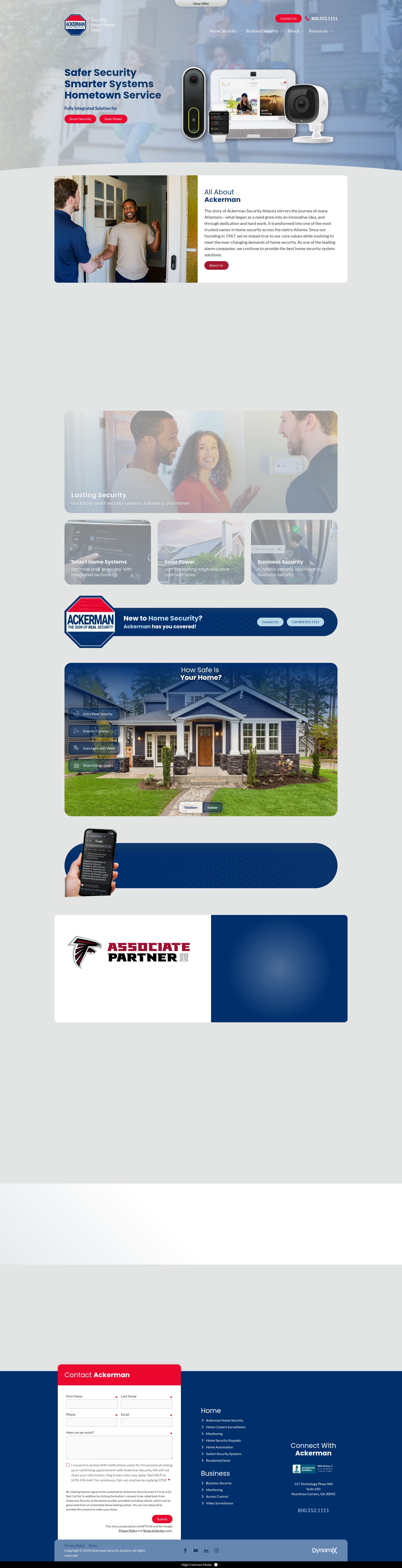 Screenshot of ackermansecurity.com
