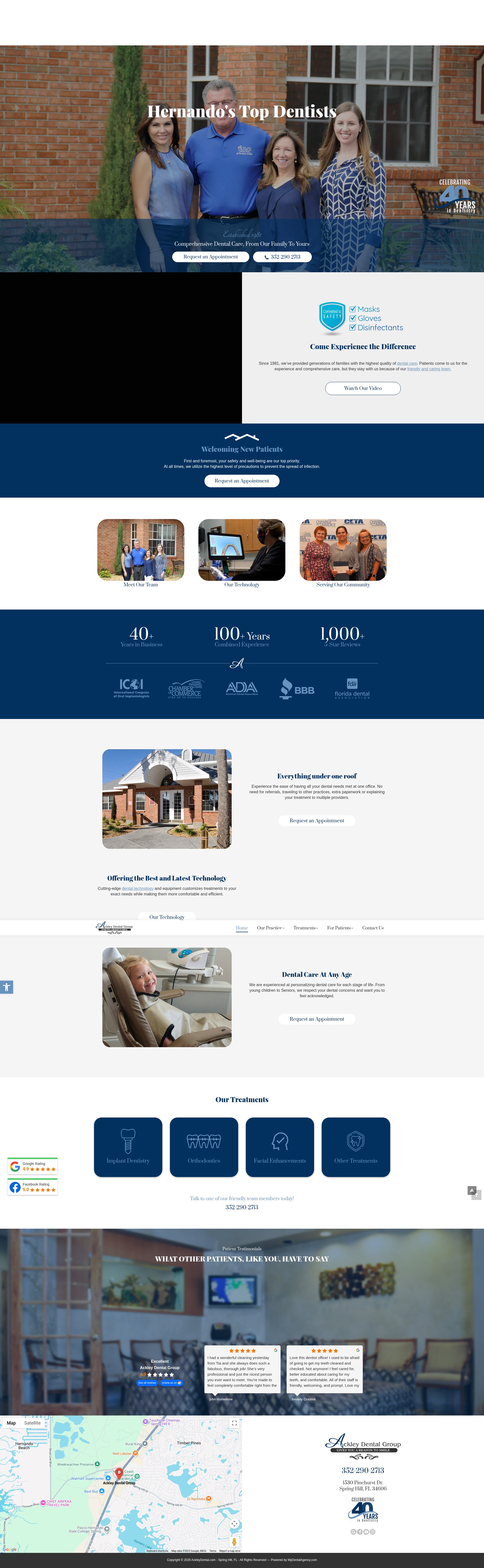 Screenshot of ackleydental.com