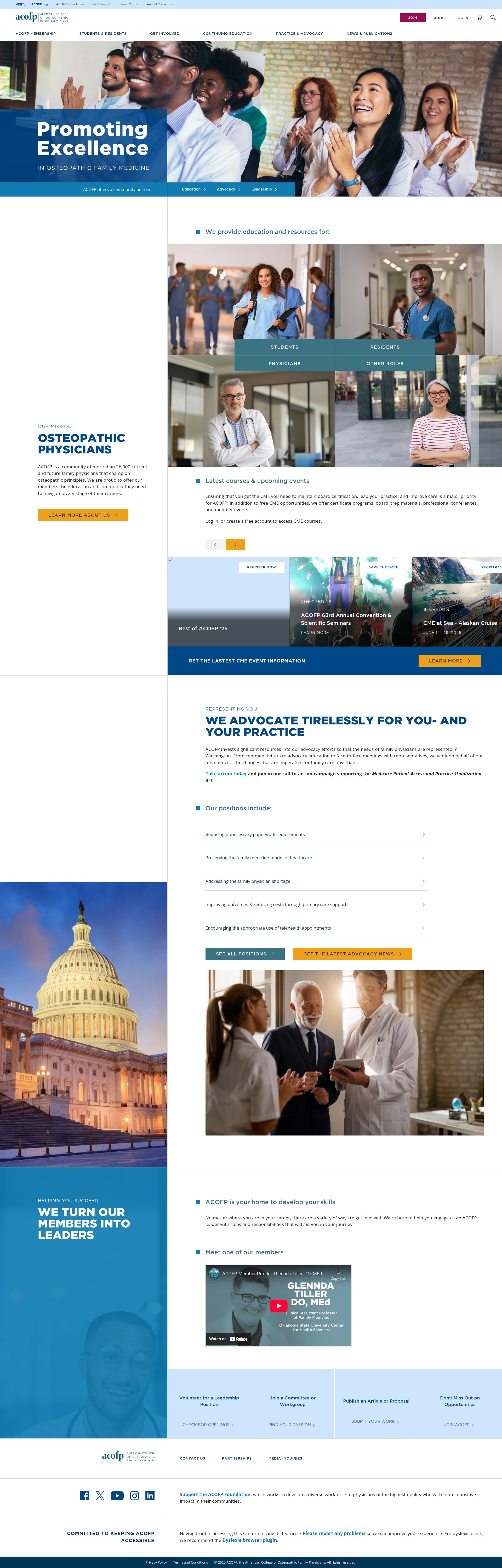 Screenshot of acofp.org