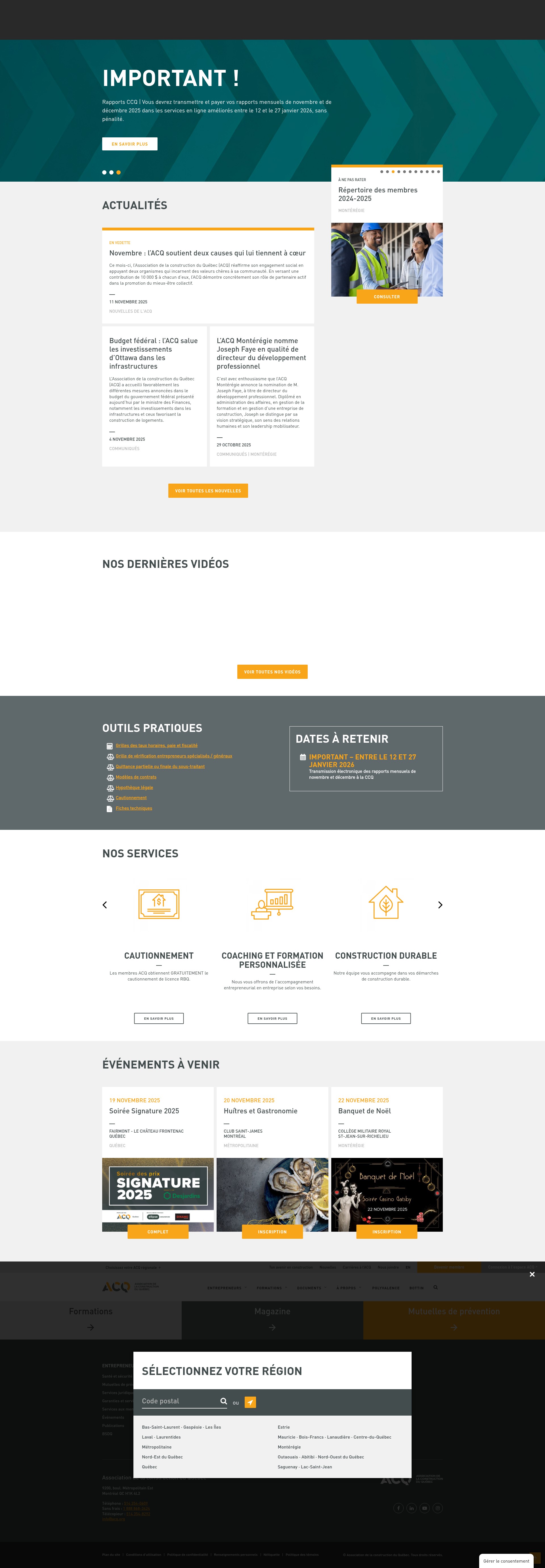 Screenshot of acq.org
