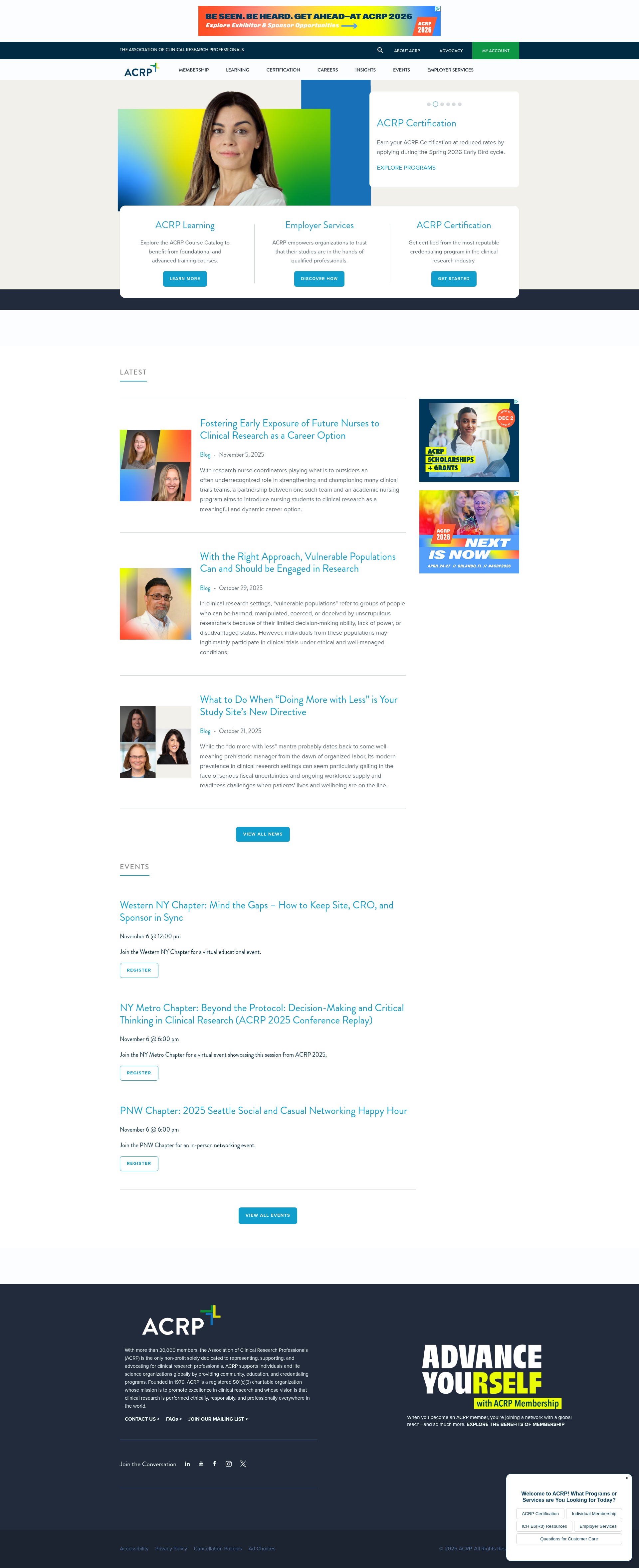 Screenshot of acrpnet.org